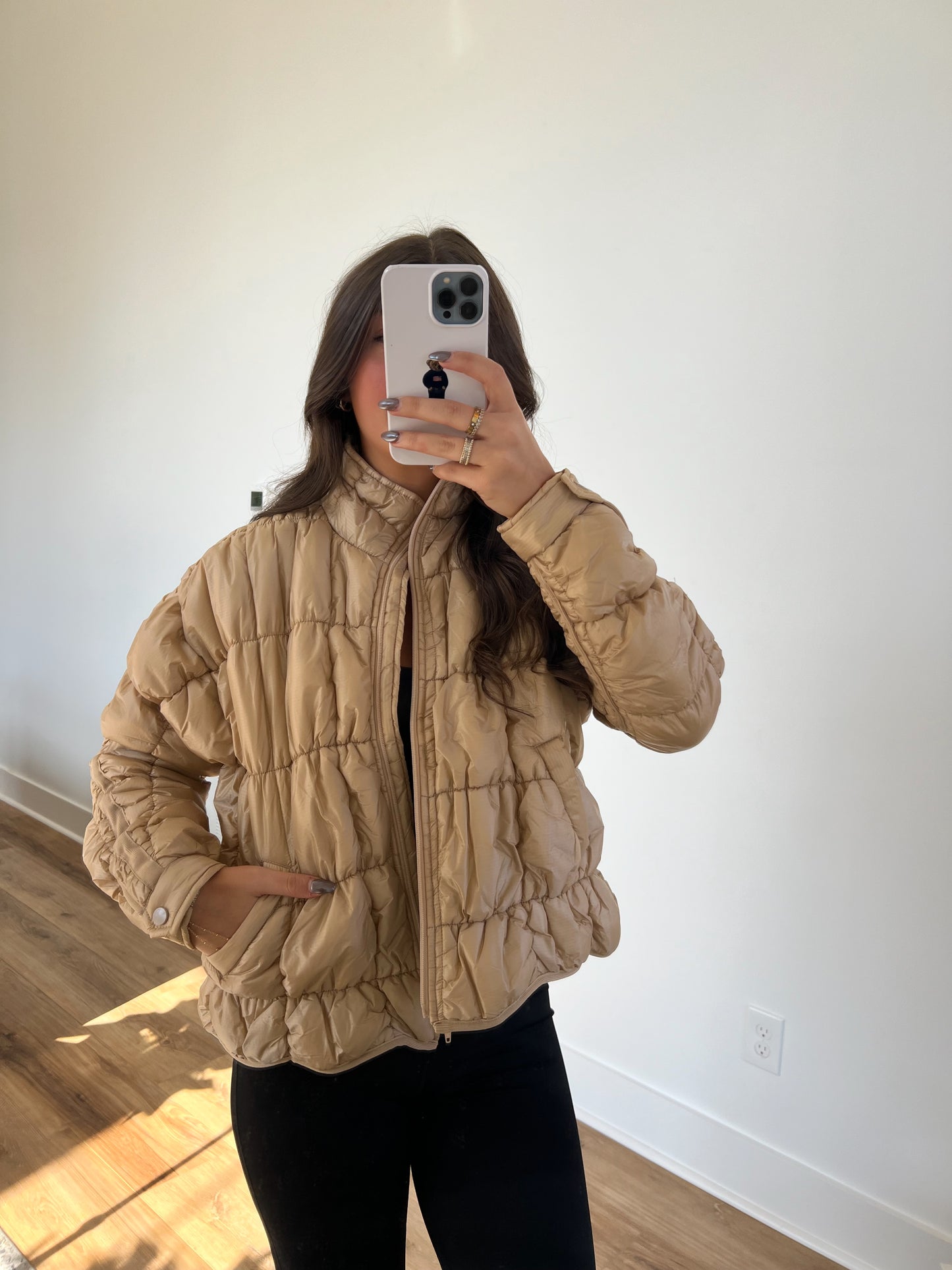 Gold Puffer Jacket