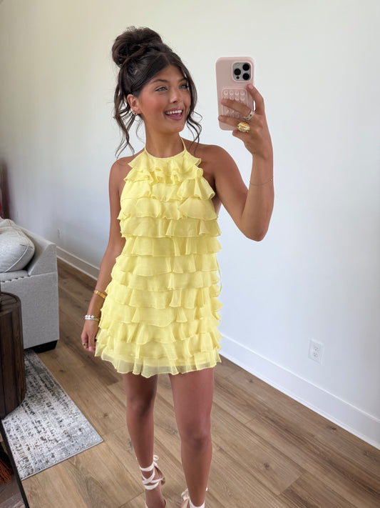Lemon Drop Mini Dress