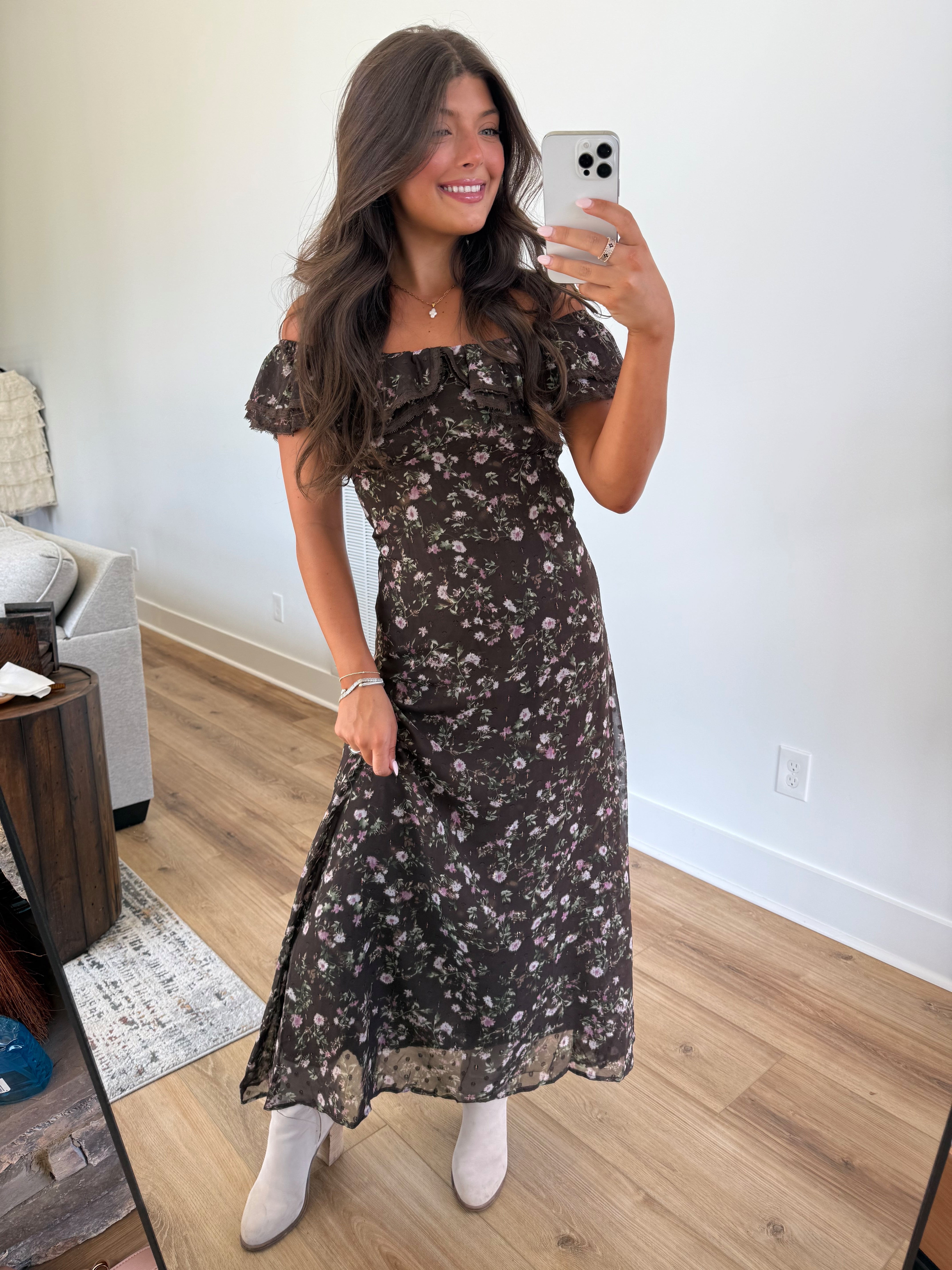 Twilight Bloom Maxi Gown