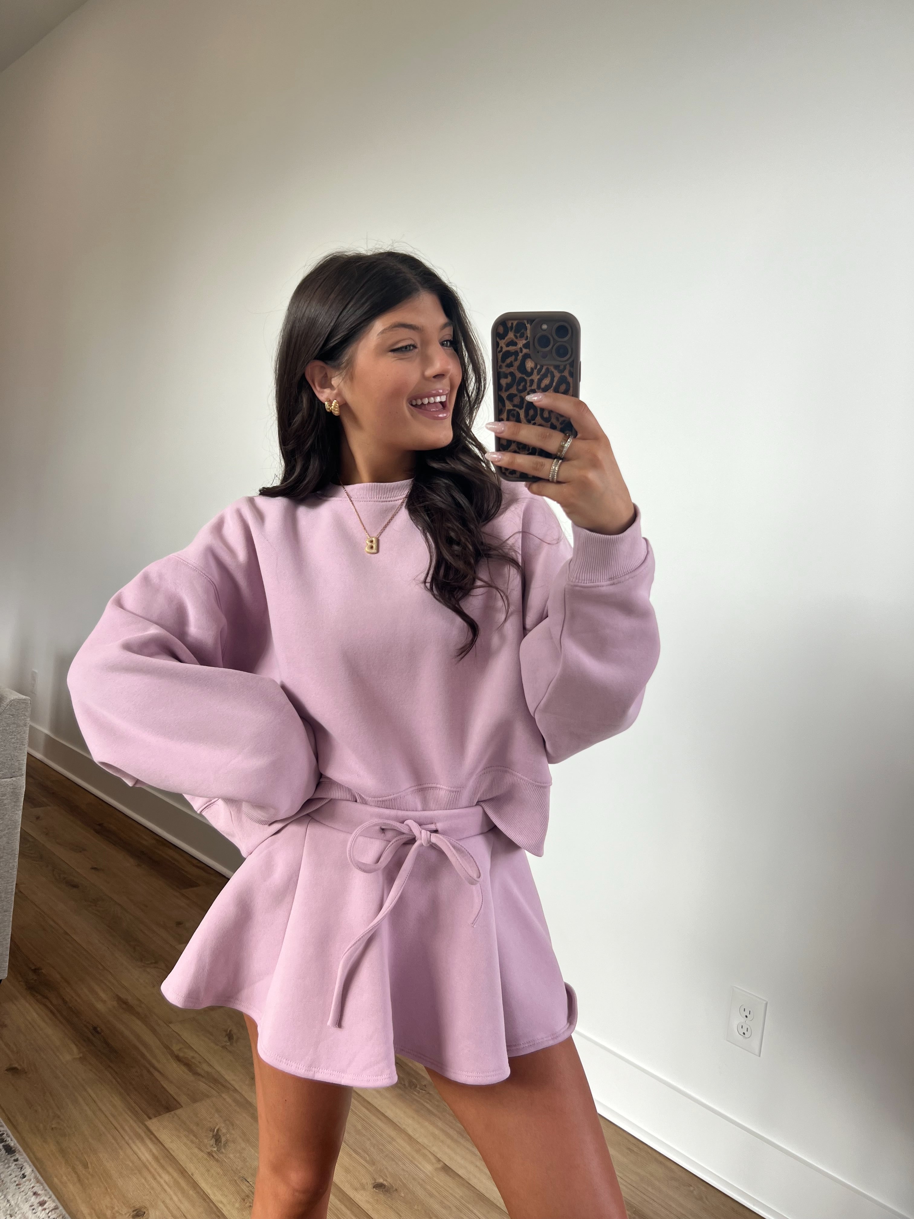 Lilac On The Run Skort Set