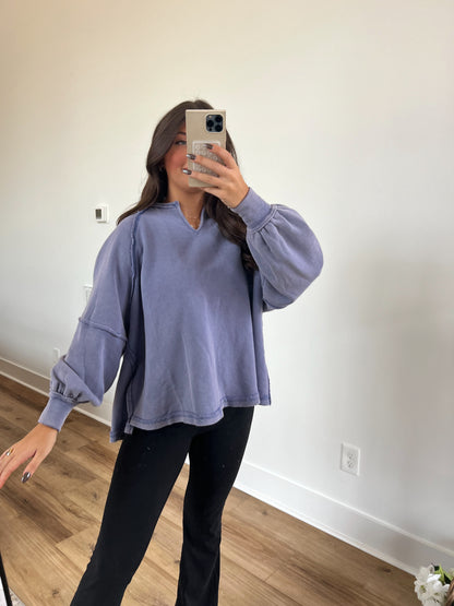 Lavender Oversized Crewneck