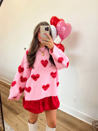 Pink Sweetheart Sweater