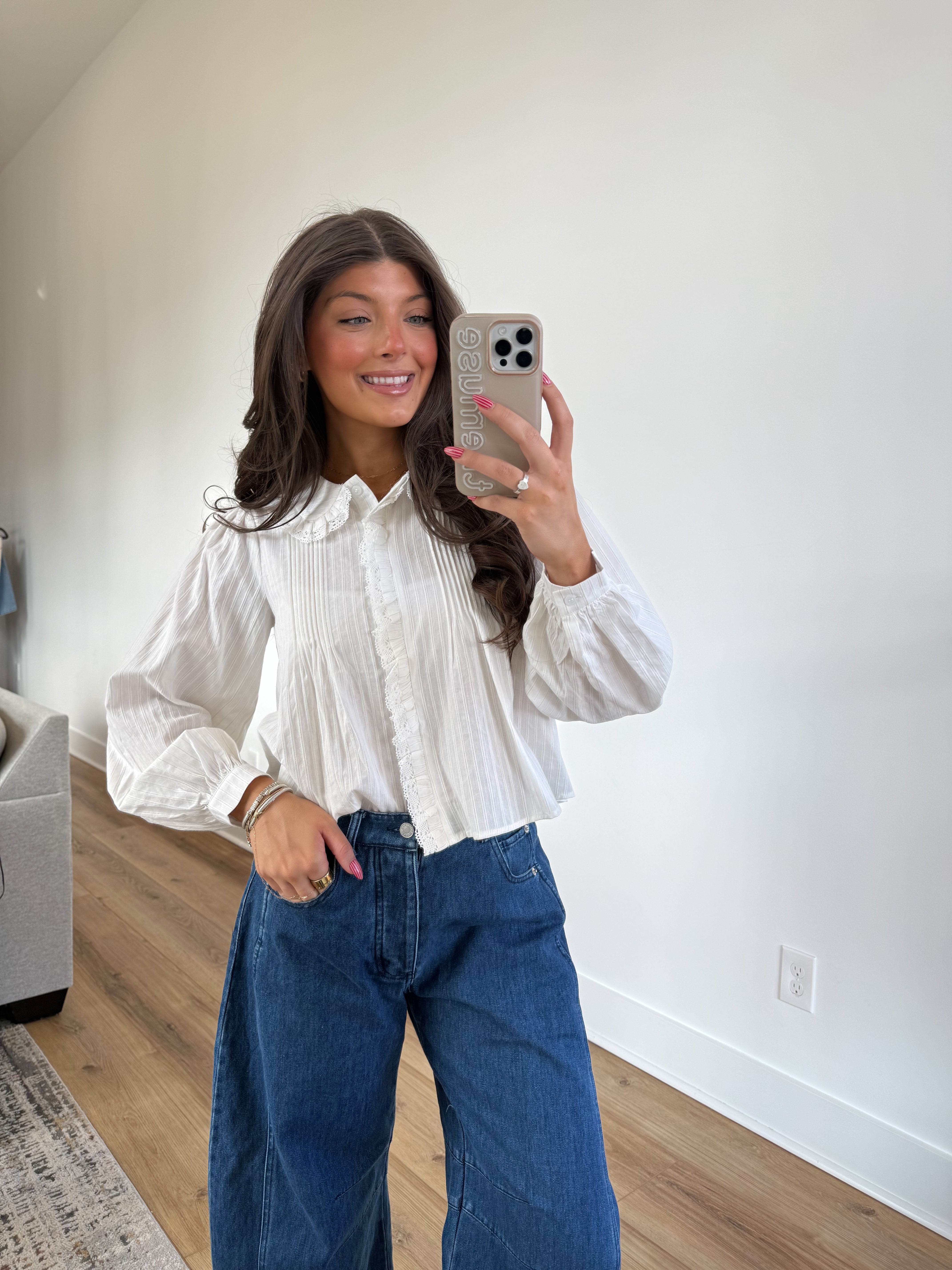 The Ivory Ruffle Blouse