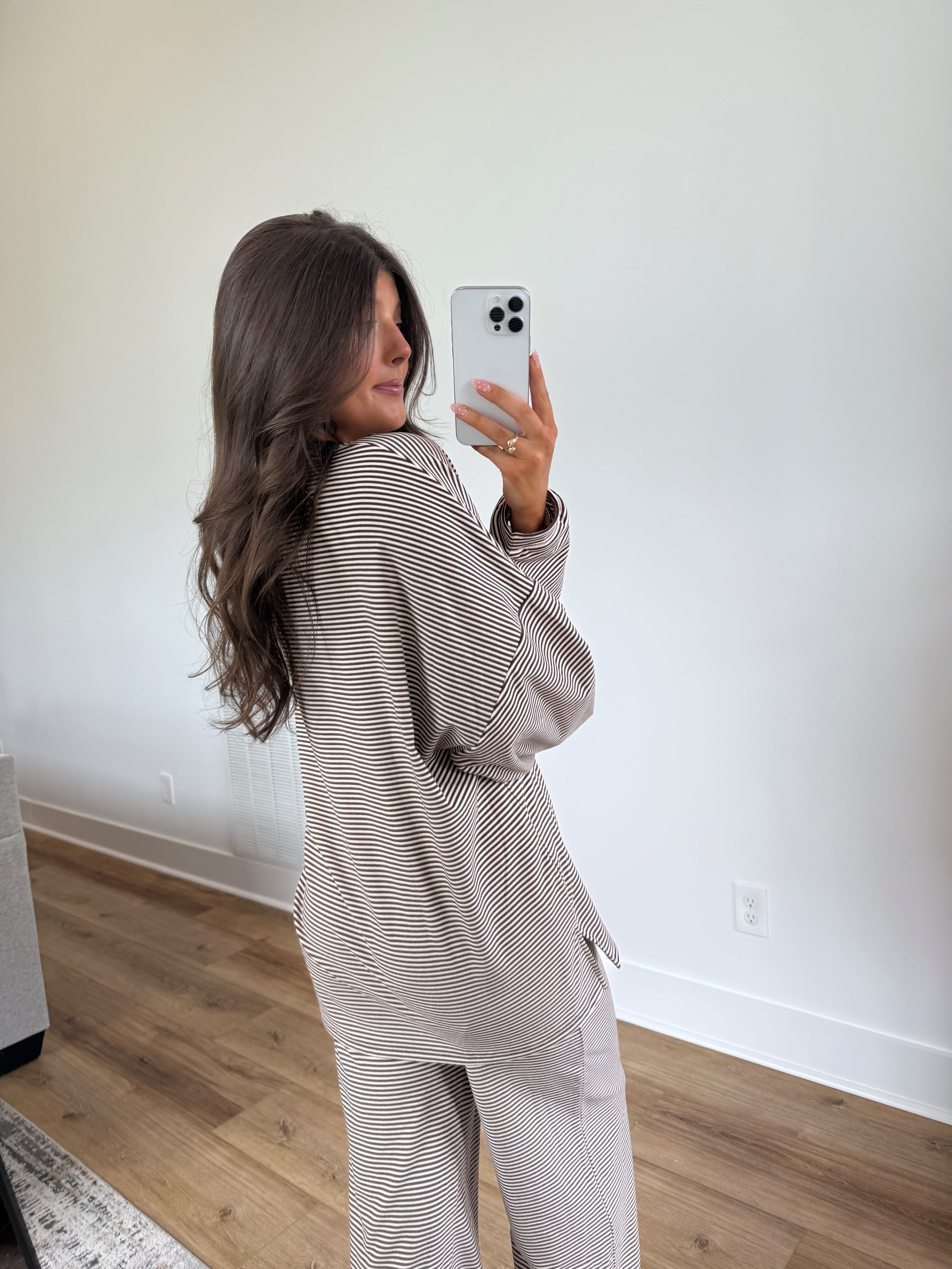 October Fleece TOP (Brown/Cream)