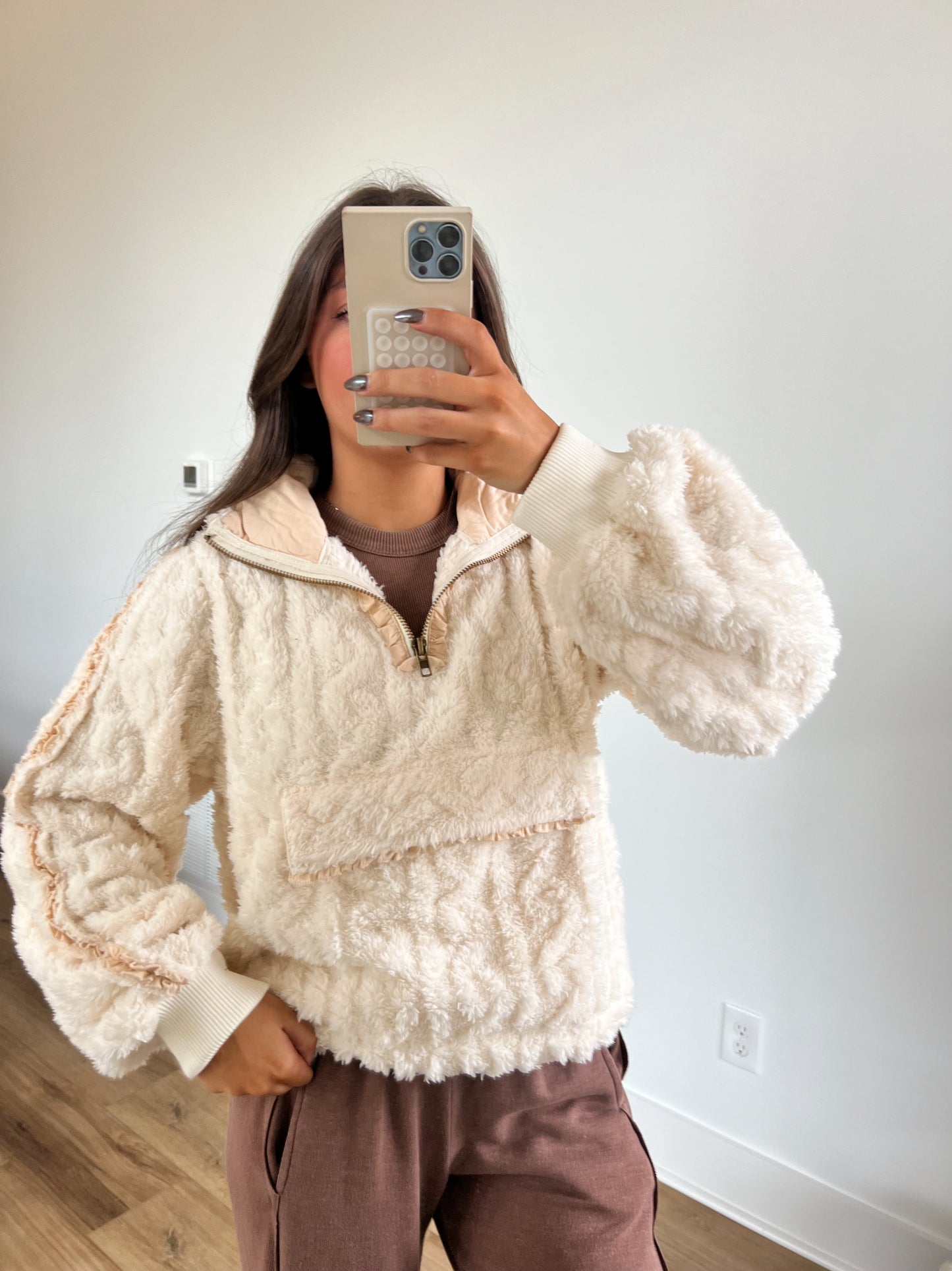 Cream Teddy Pullover