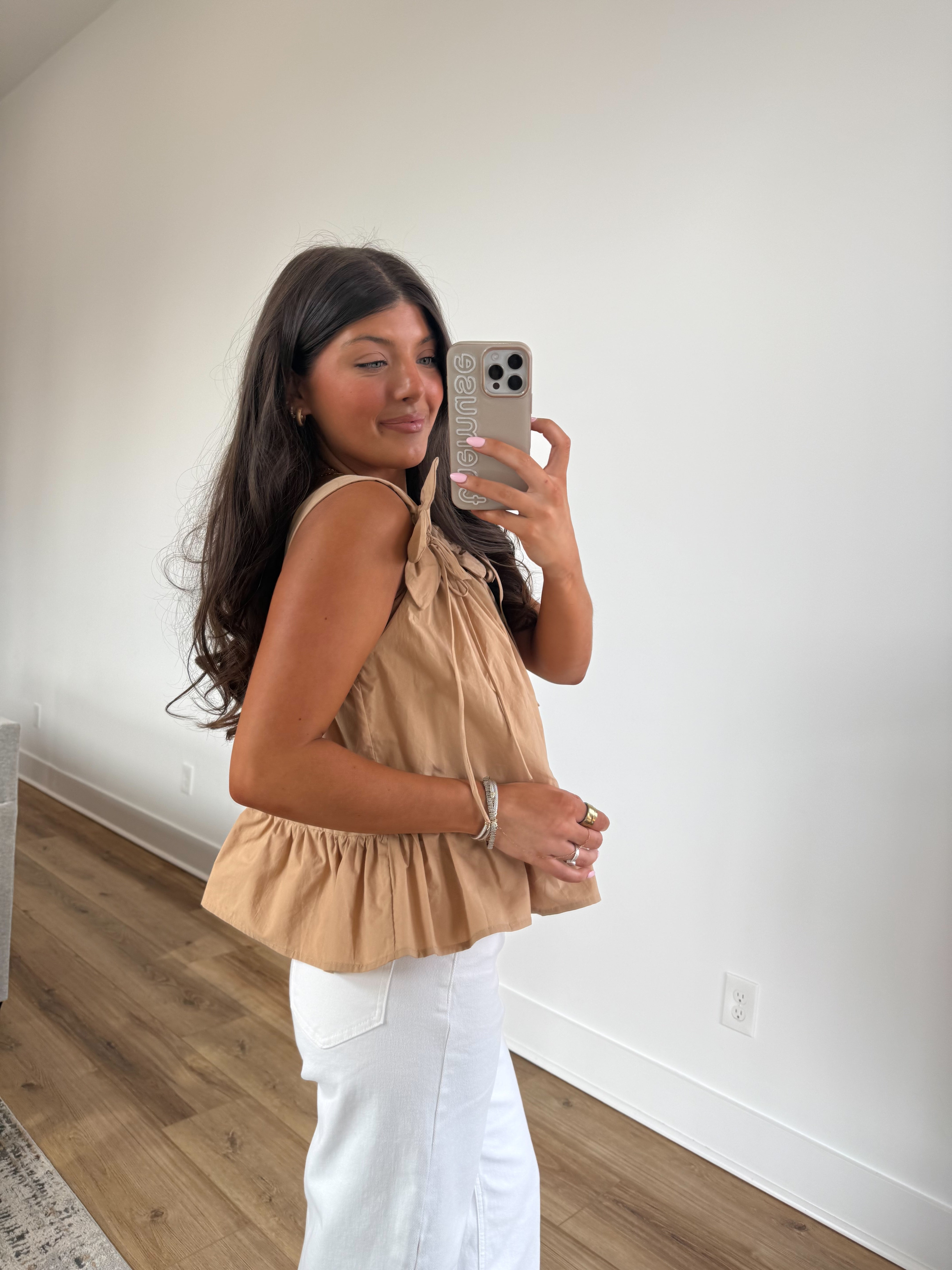 The Lucinda Blouse (Tan)