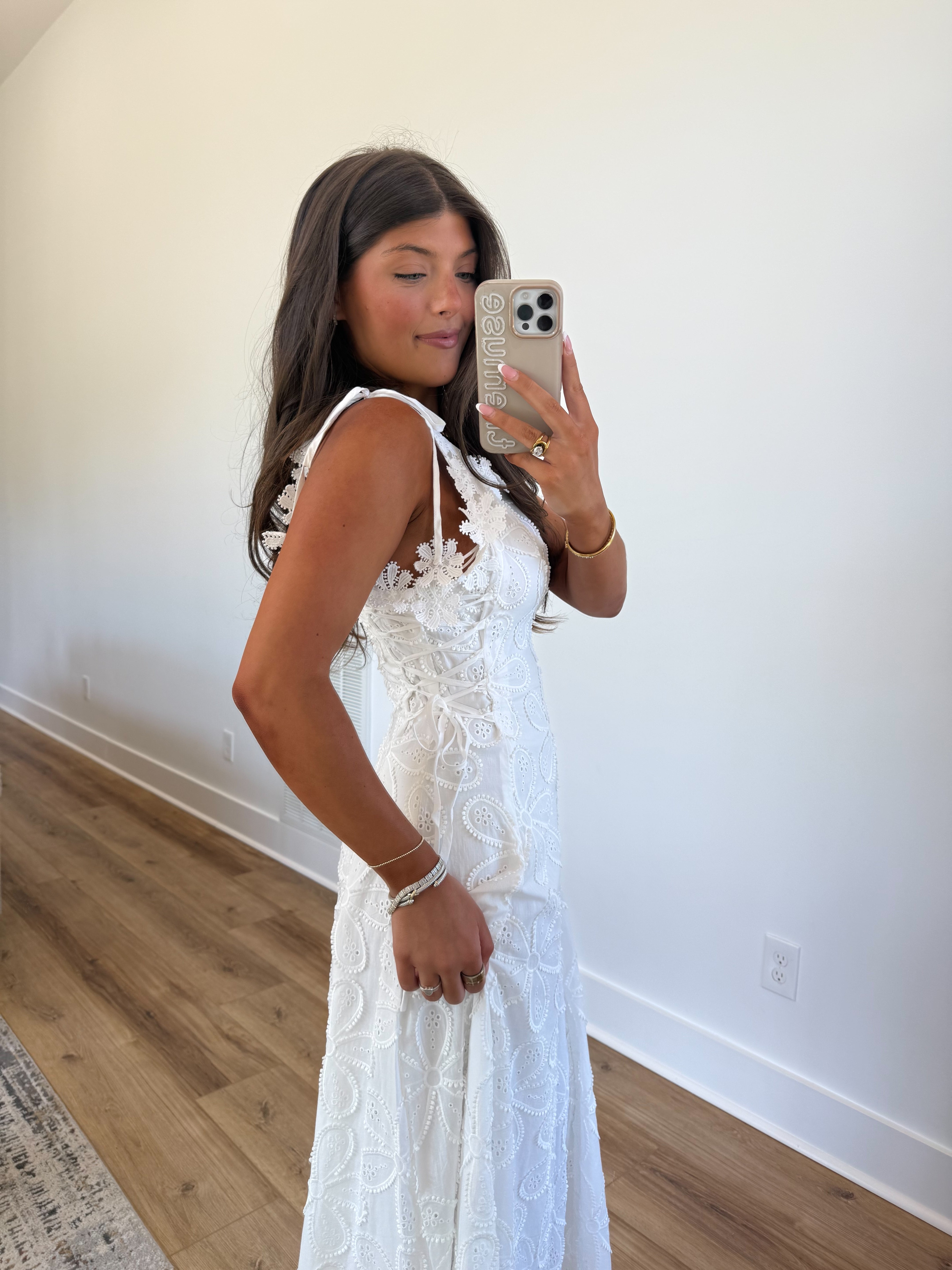 Ivory Lace Midi