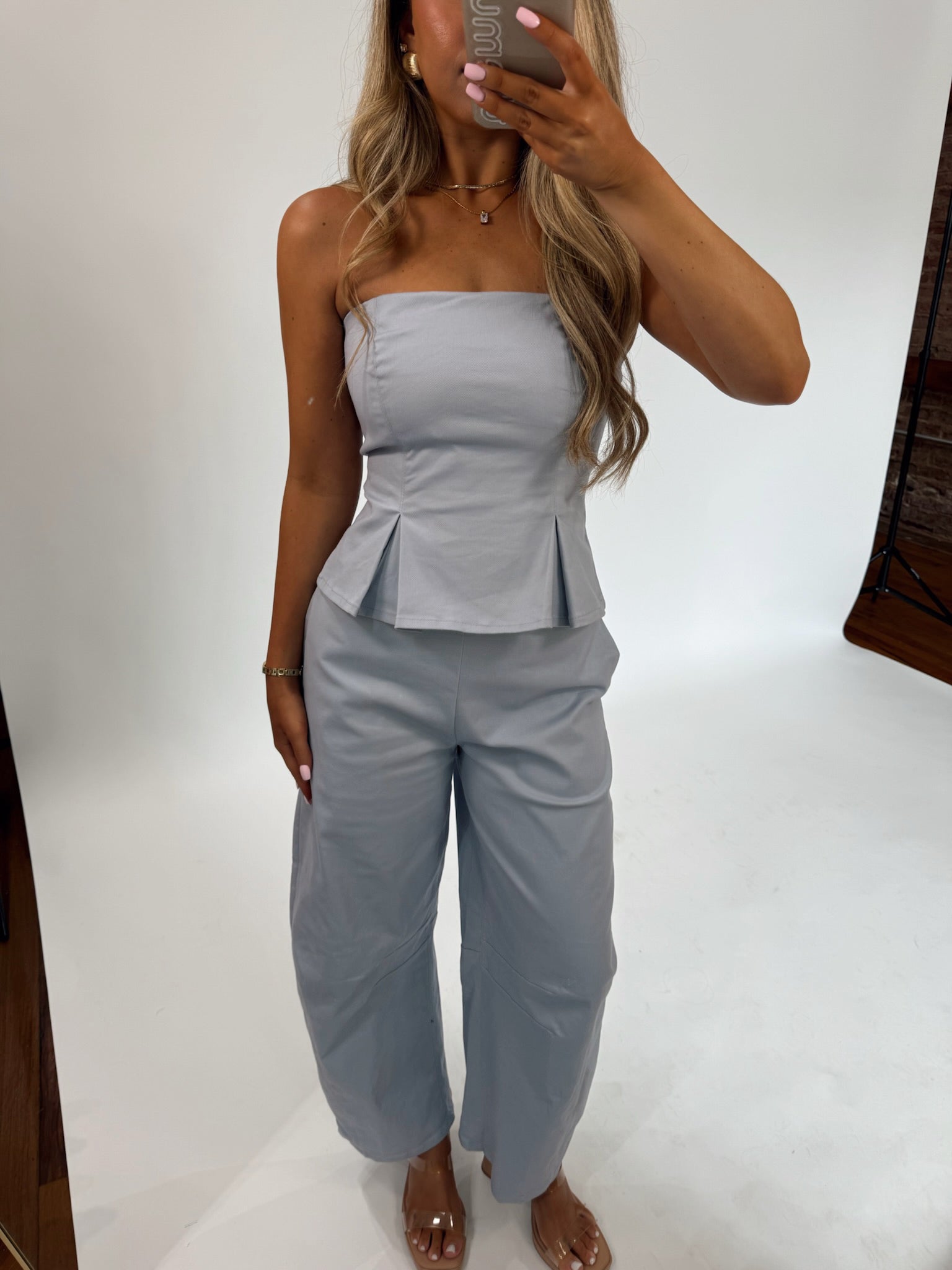 Blue Flare Jumpsuit