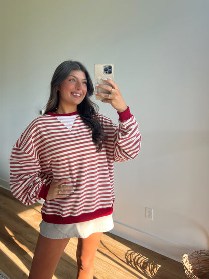 Khloe Cinnamon Stripe Top