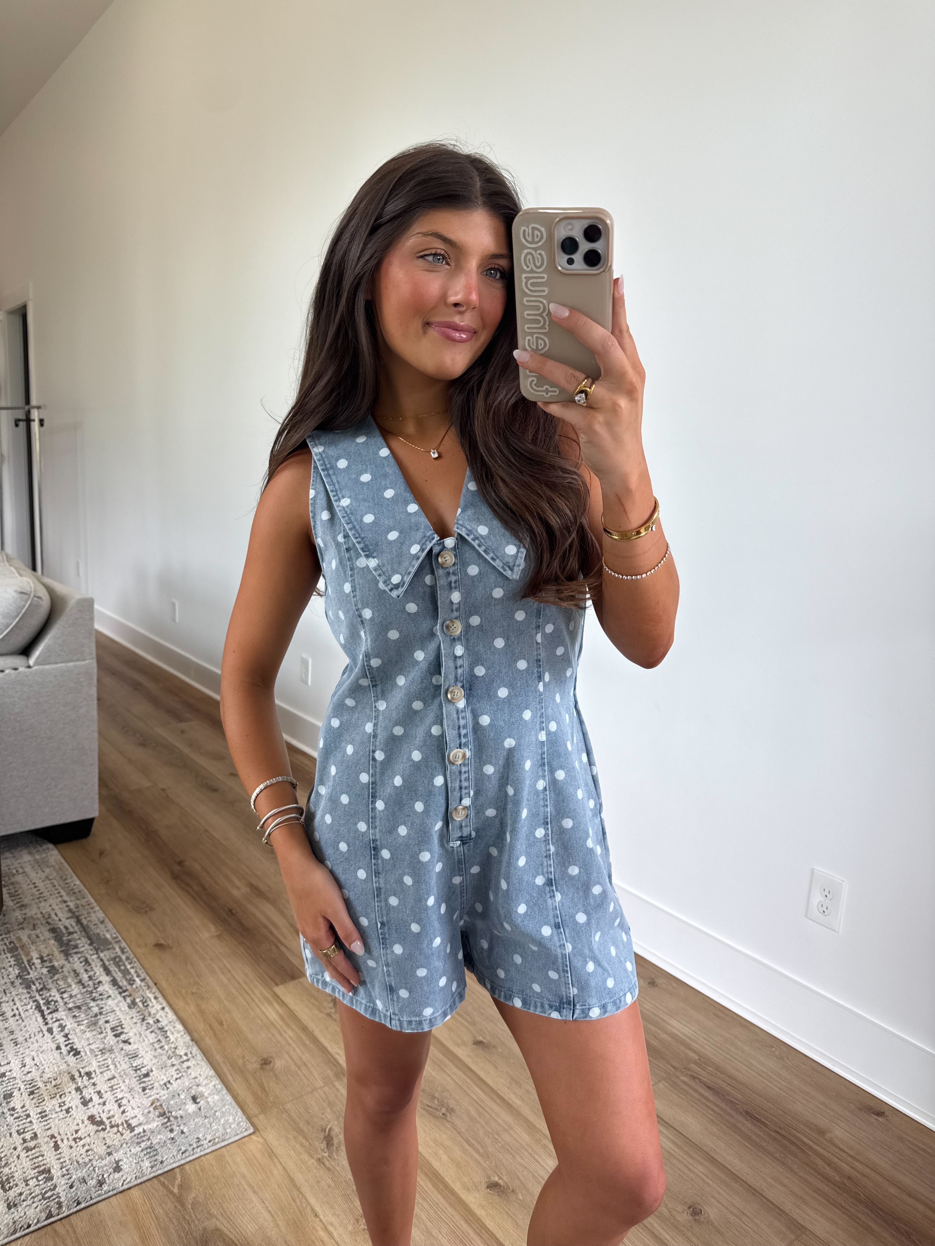 Cherry Cola Dot Romper