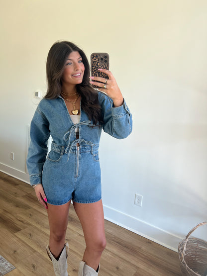 Boxy Bow Romper