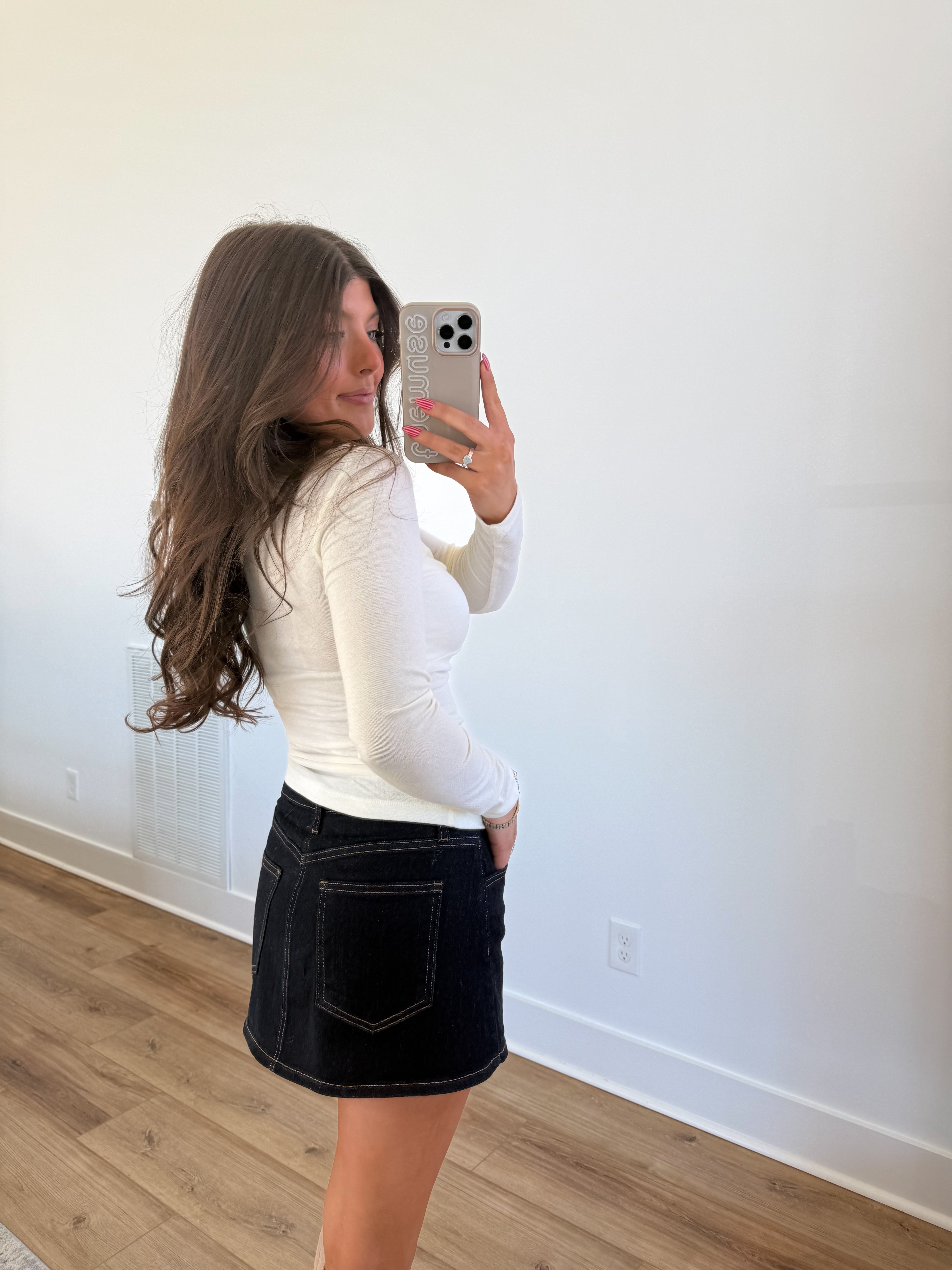 Ivory Twist Front Top