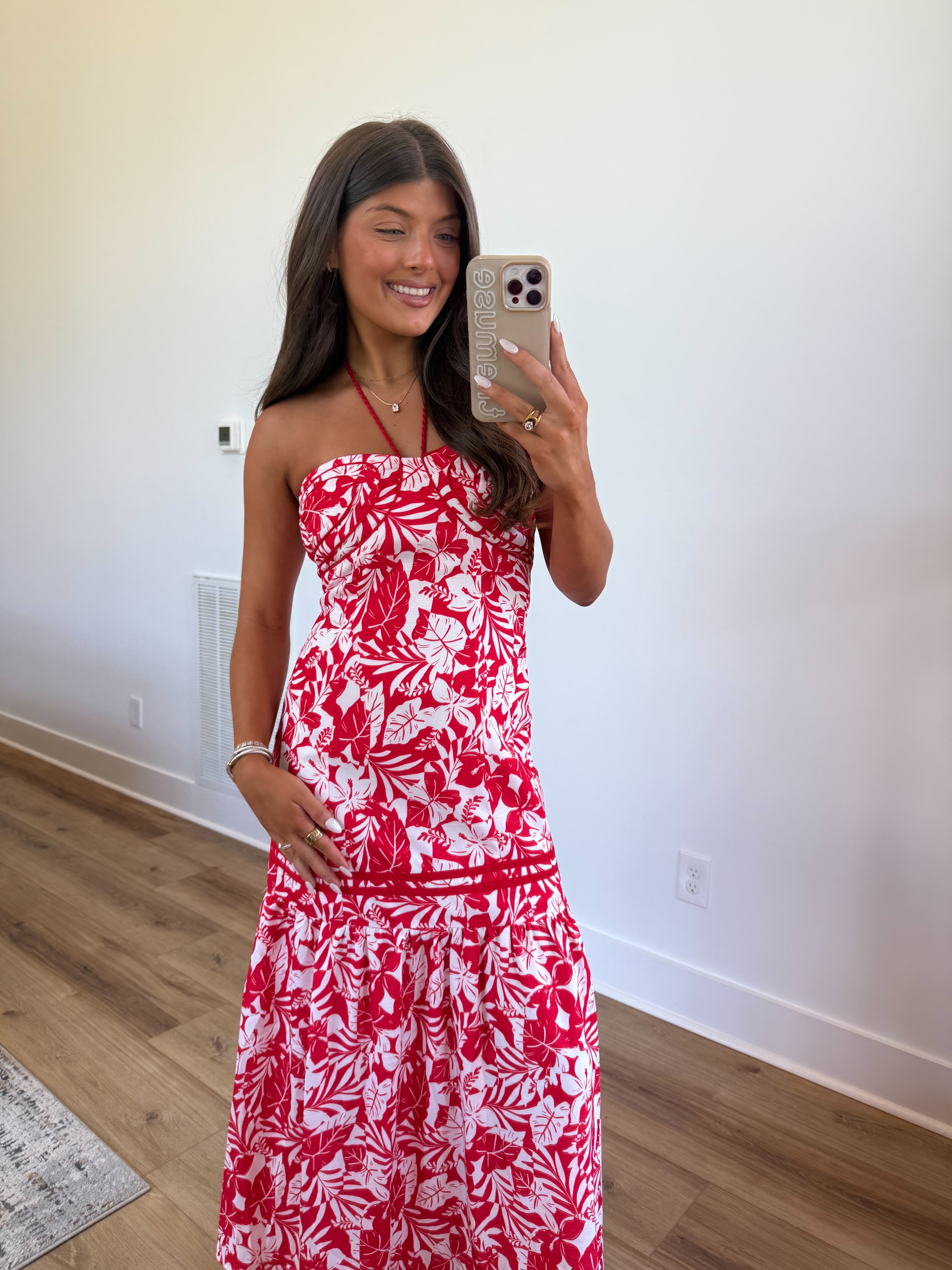 Red Tropics Dress