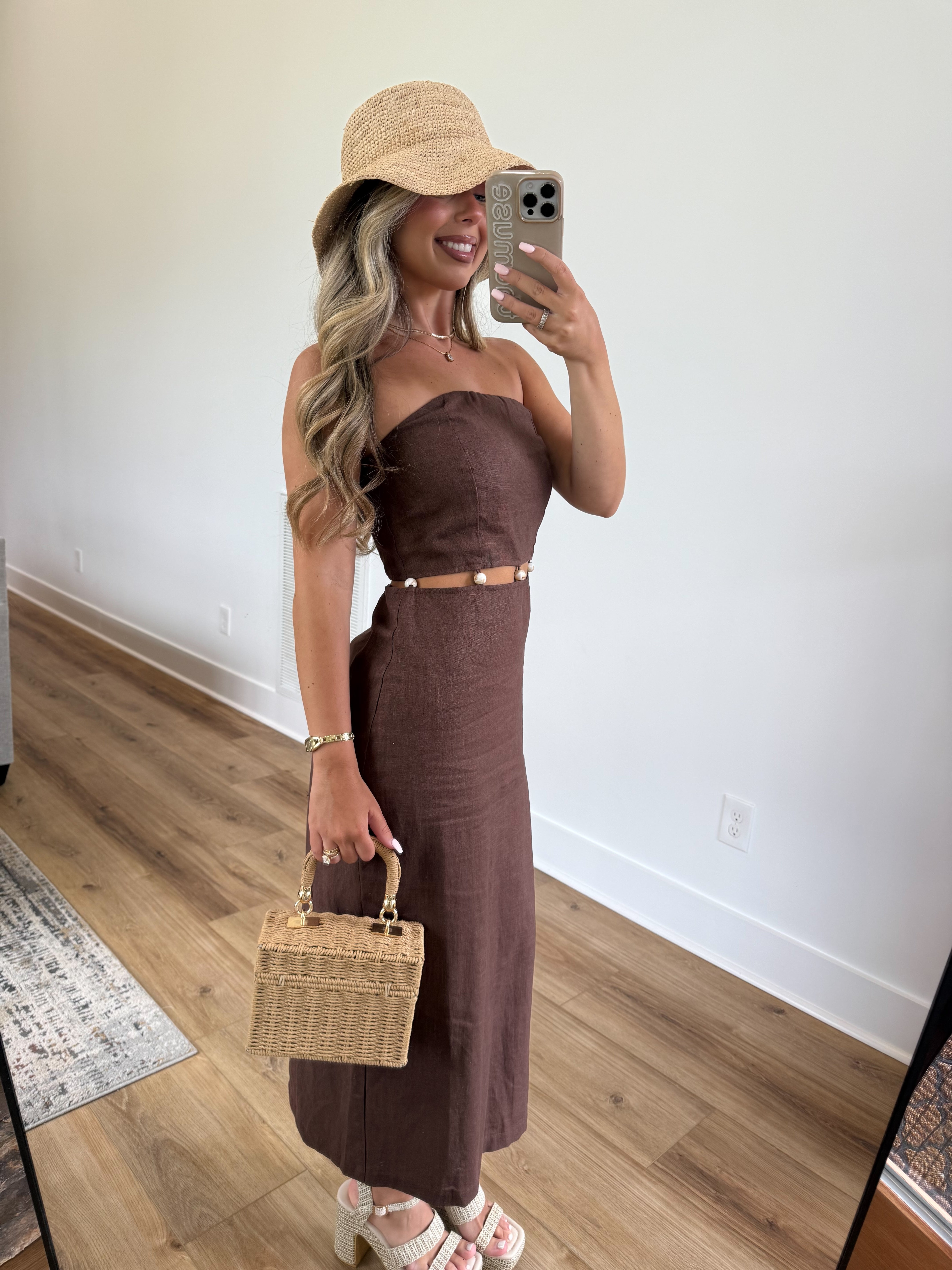 Beaded Cove Maxi (Brown)