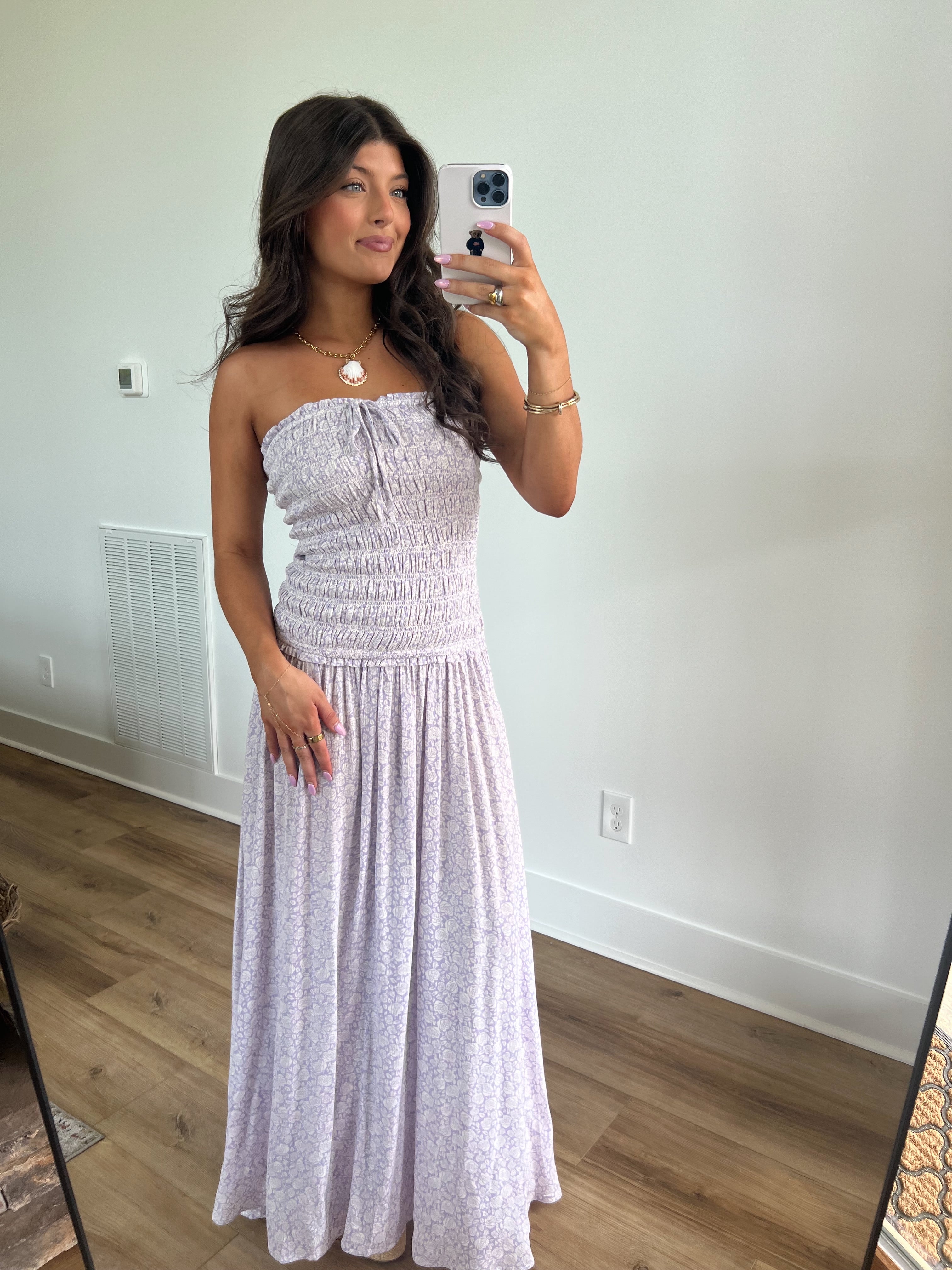 Haley Smocked Maxi Dress