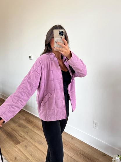 Lavender Quilted Jacket