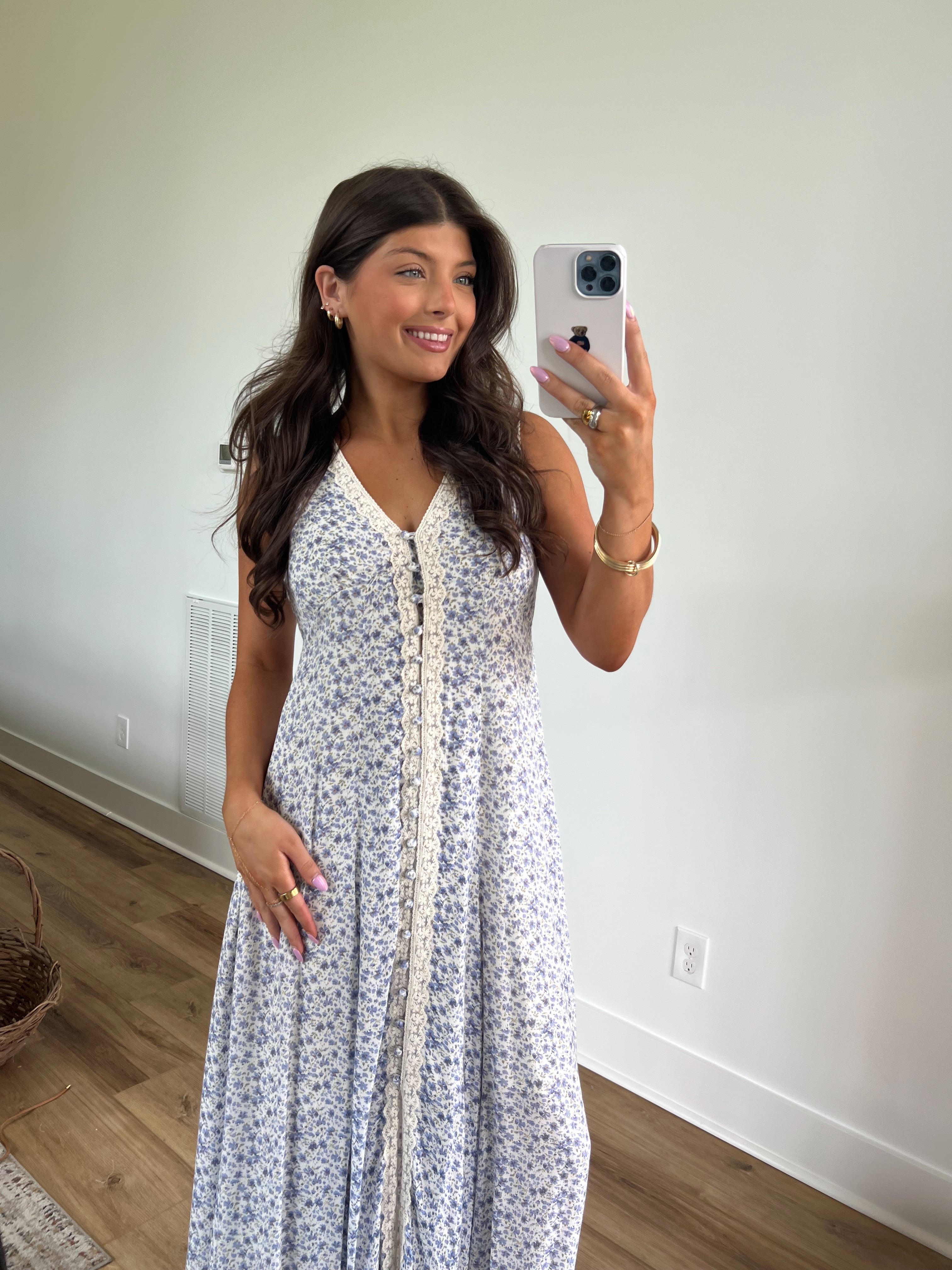 Charleston Girl Maxi Dress (Indigo)