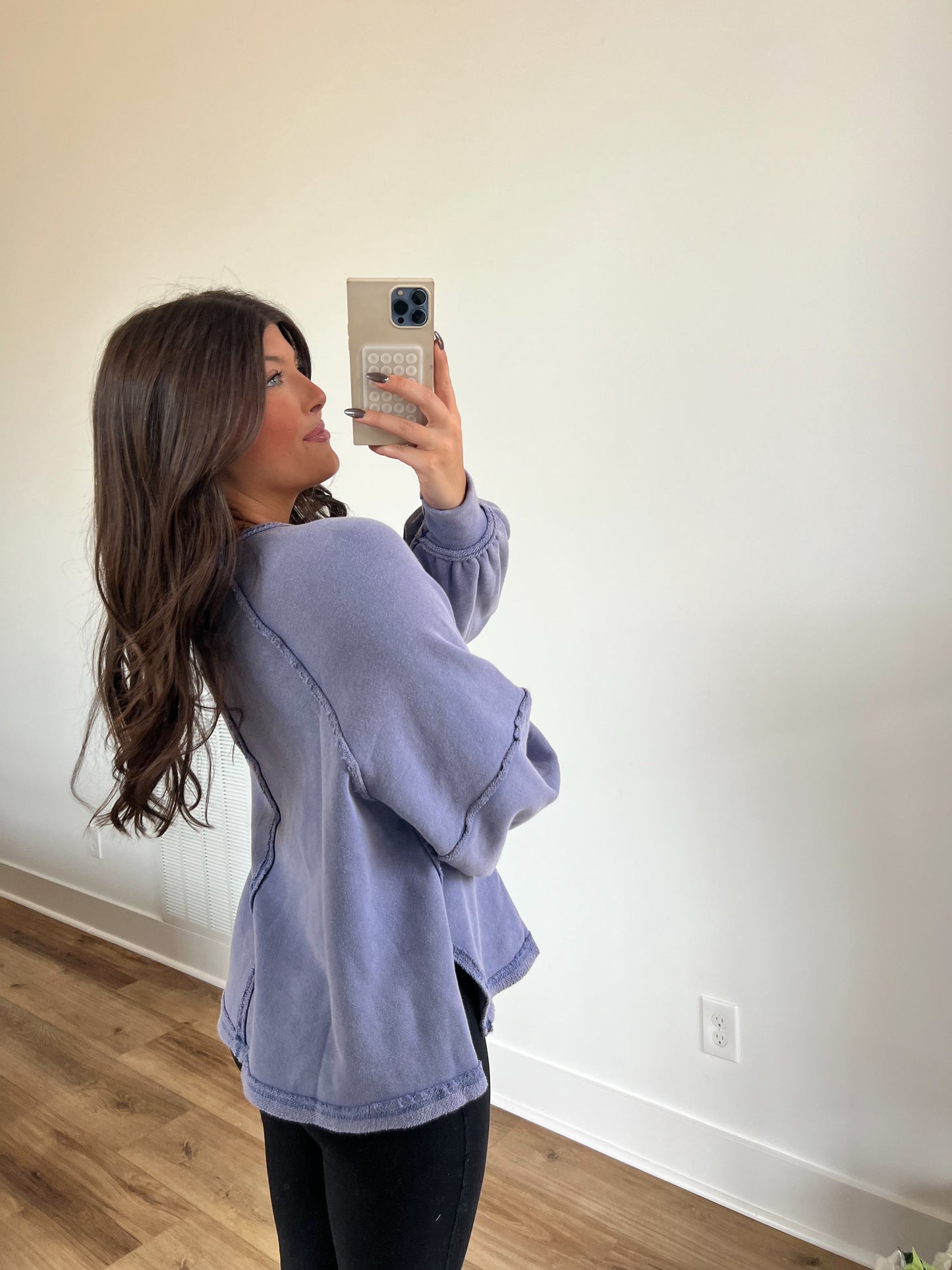 Lavender Oversized Crewneck