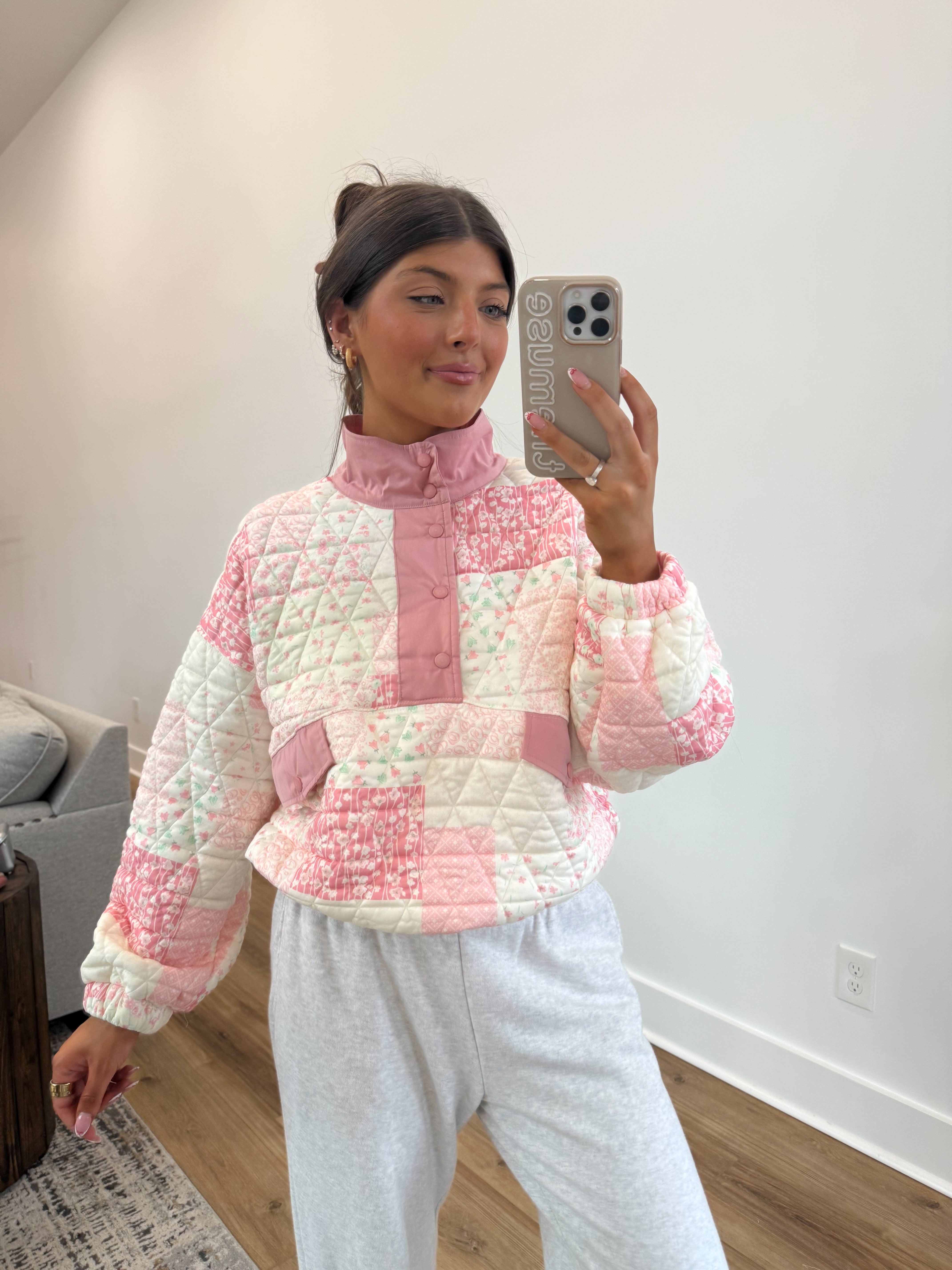 The Pink Patch Pullover