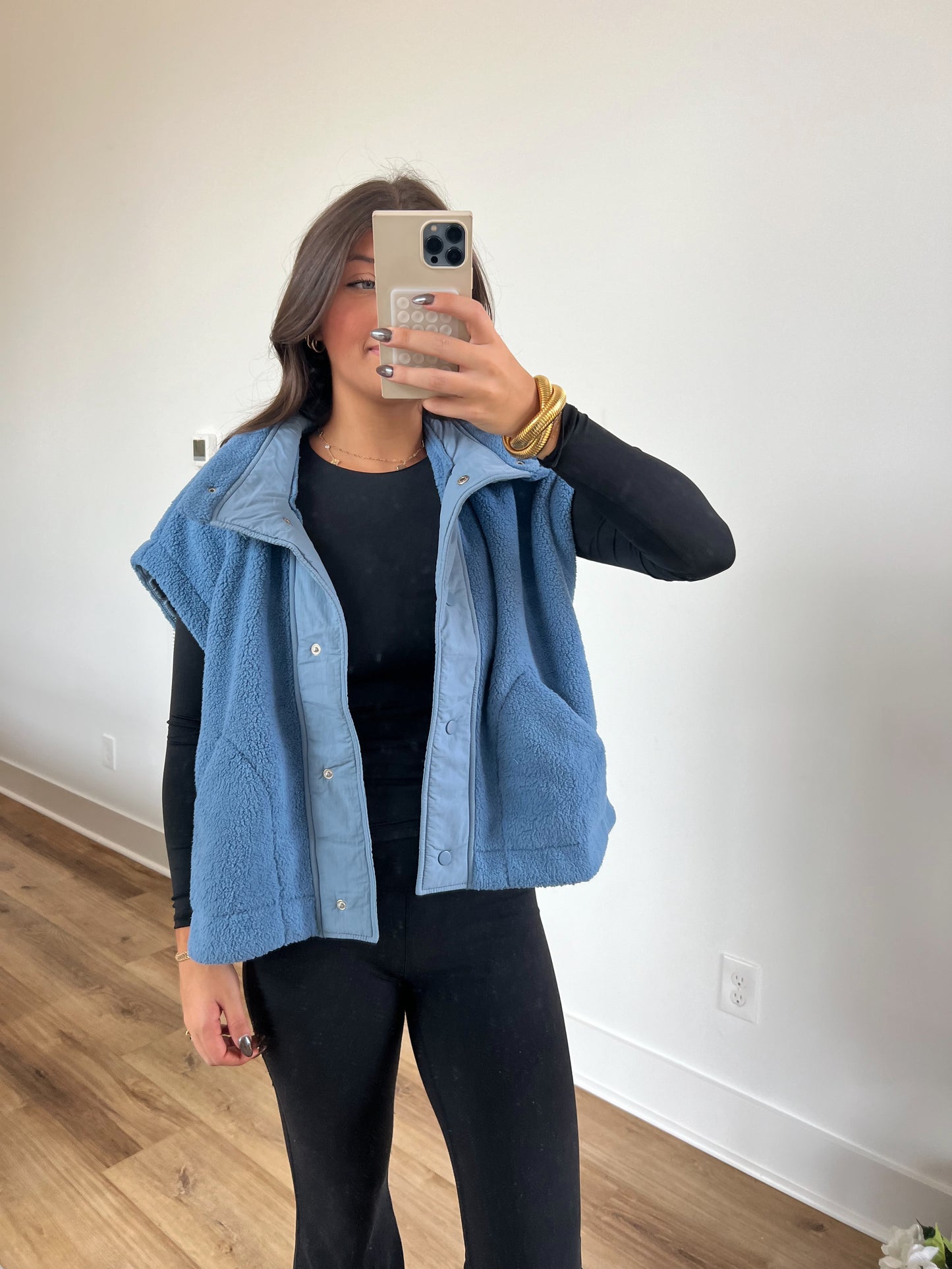 Cozy Soft Sweater Vest (Blue) (Restock)