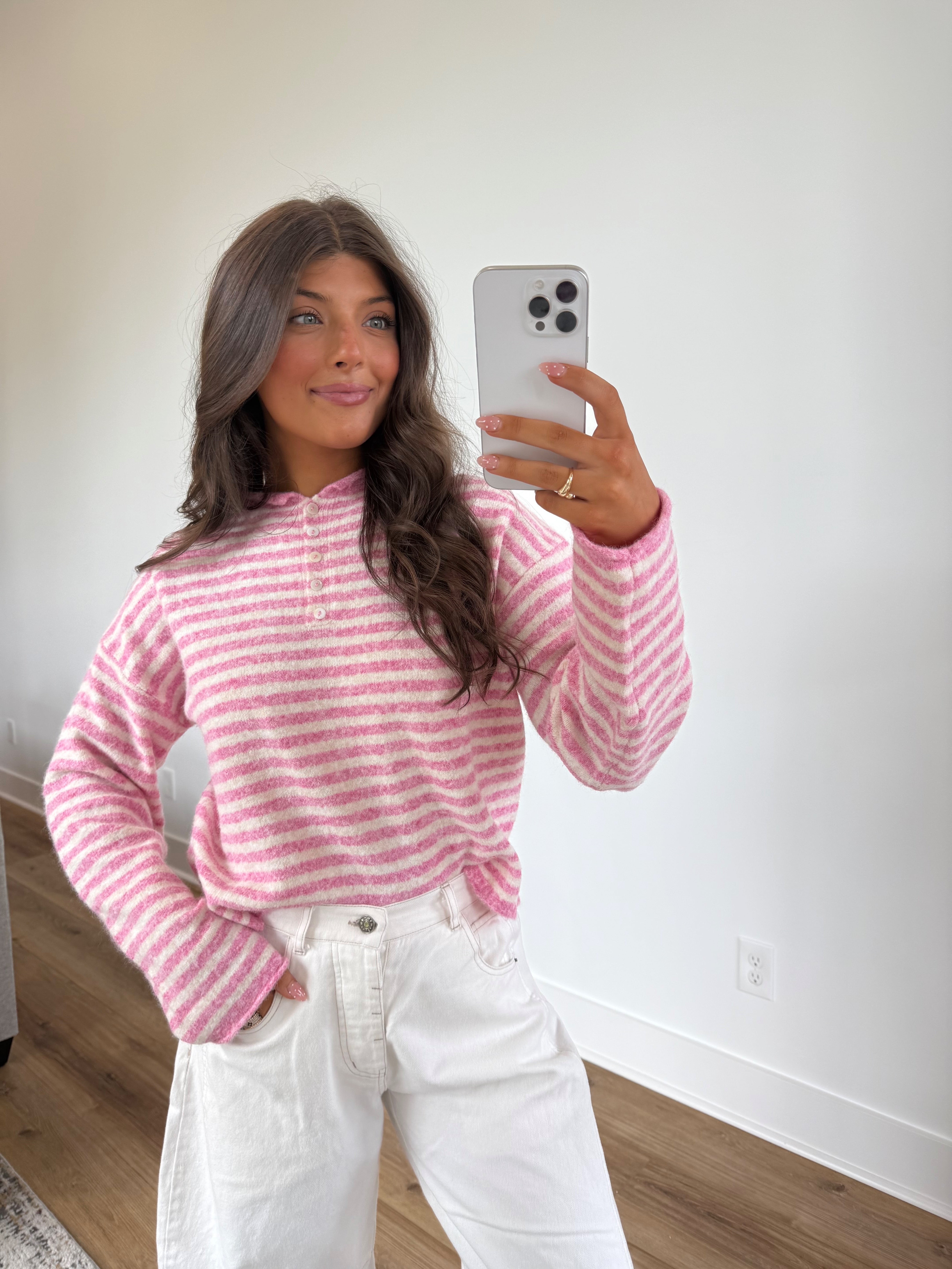 Pink Cream Pullover