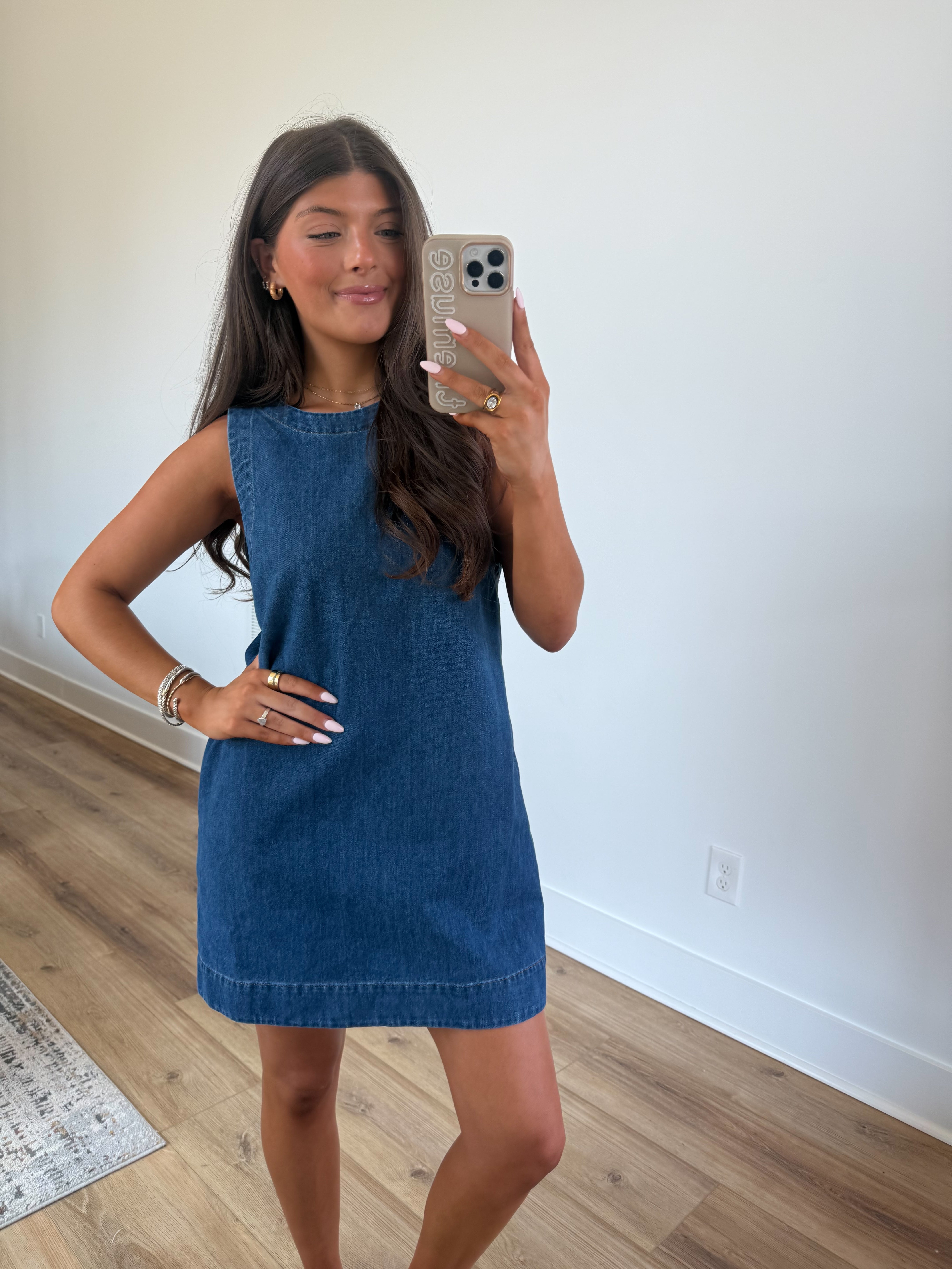 Denim Shift Dress