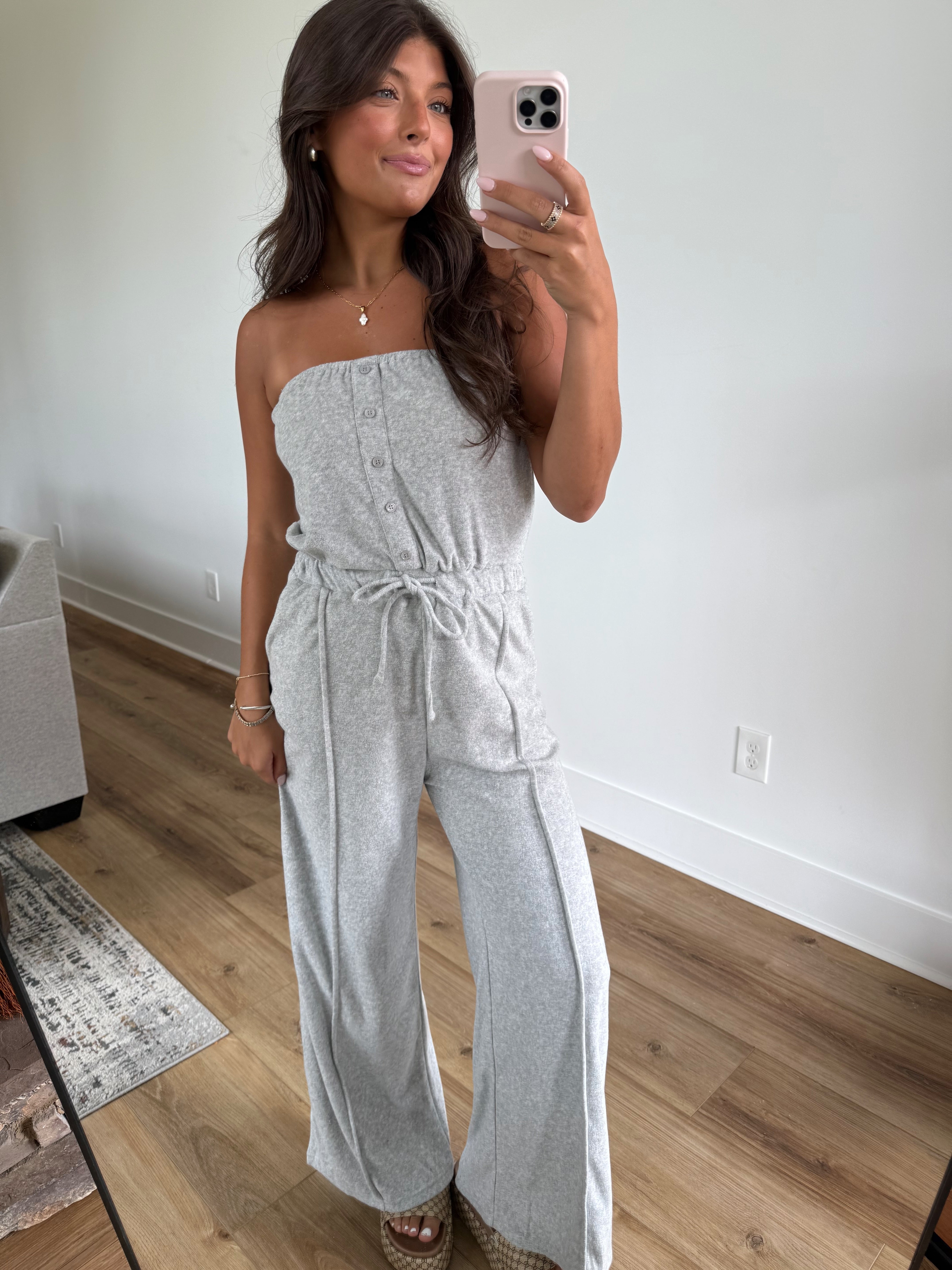Grey Terry Jumpsuit