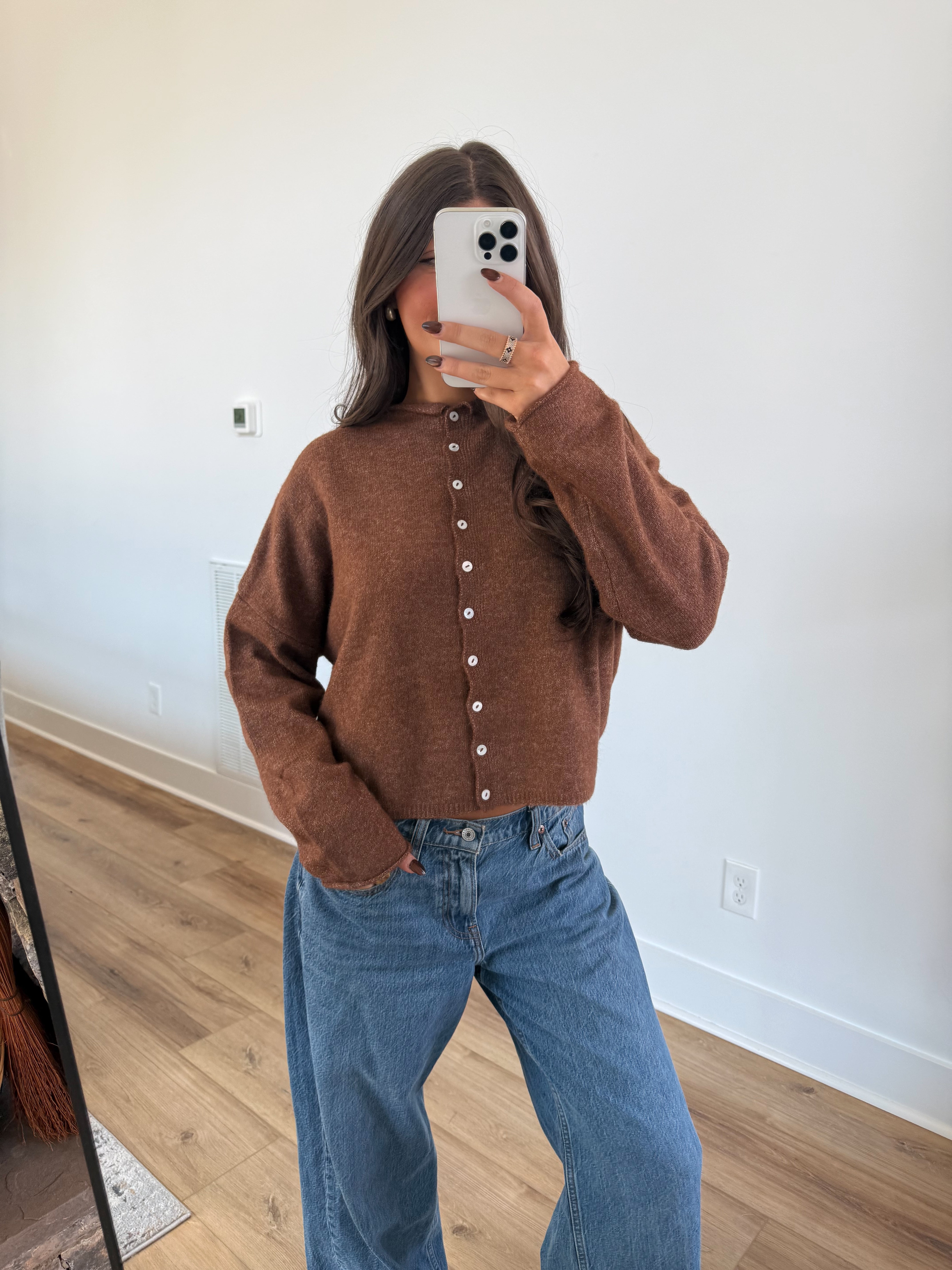 Best Dress Cardigan (Brown)