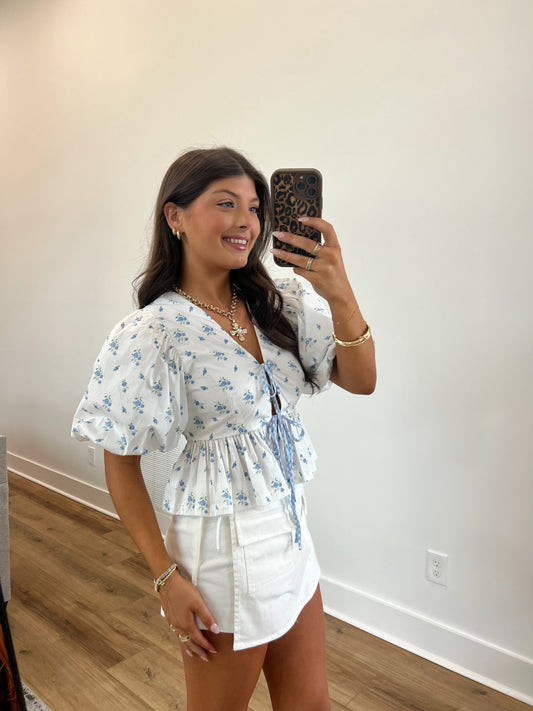 Girls Trip Ditsy Flower Top