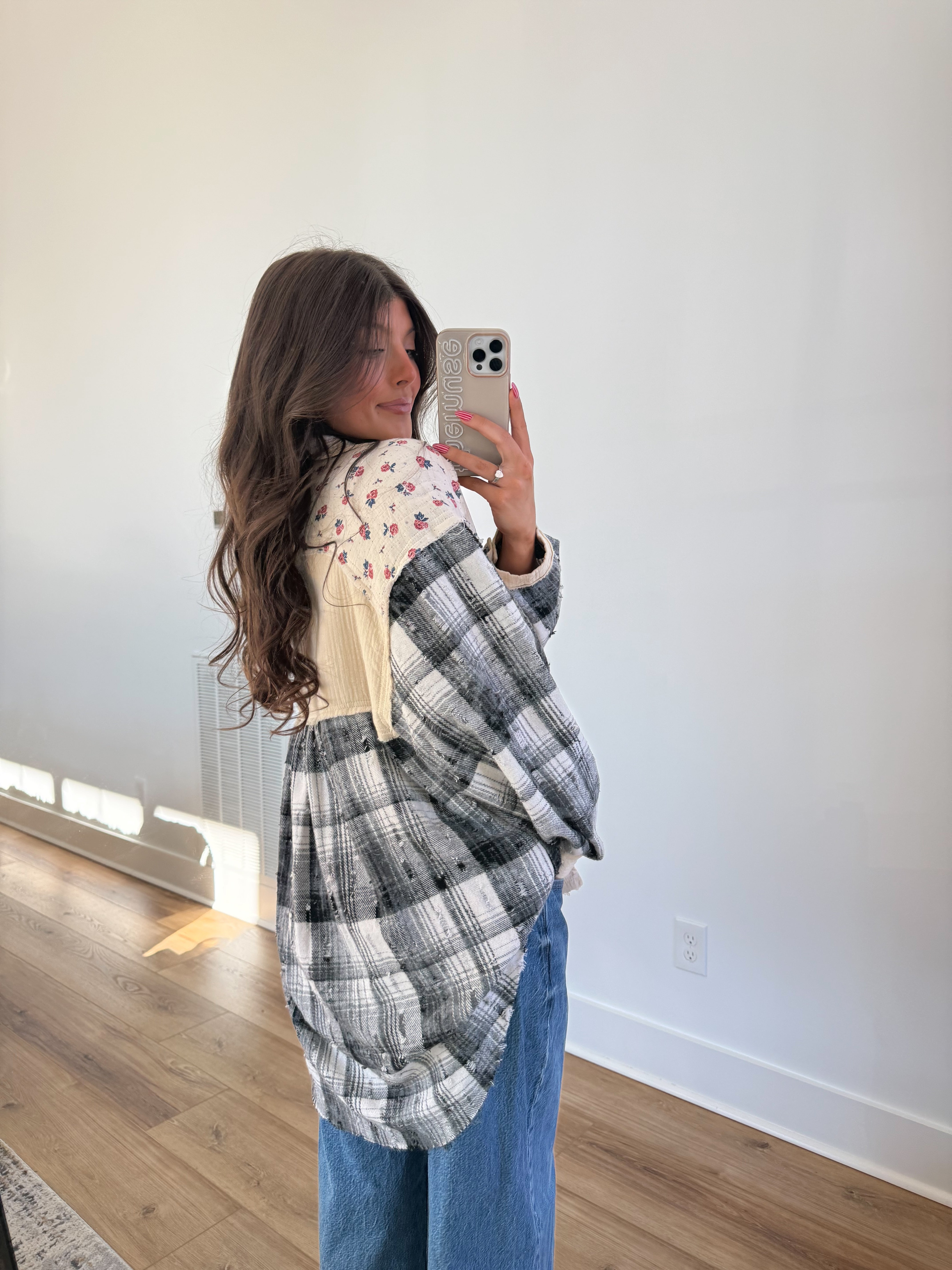 Mixed Textures Shacket