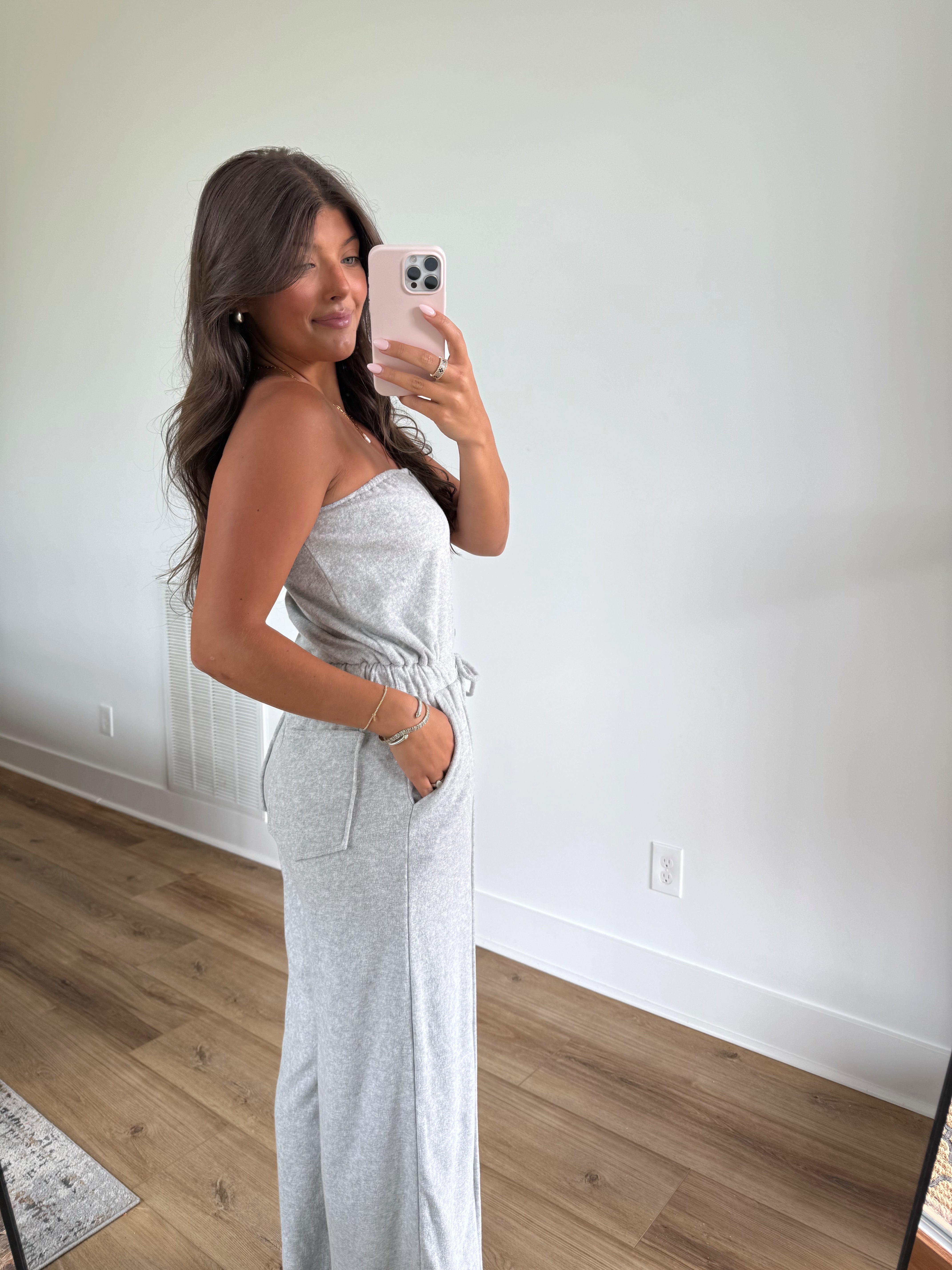 Grey Terry Jumpsuit
