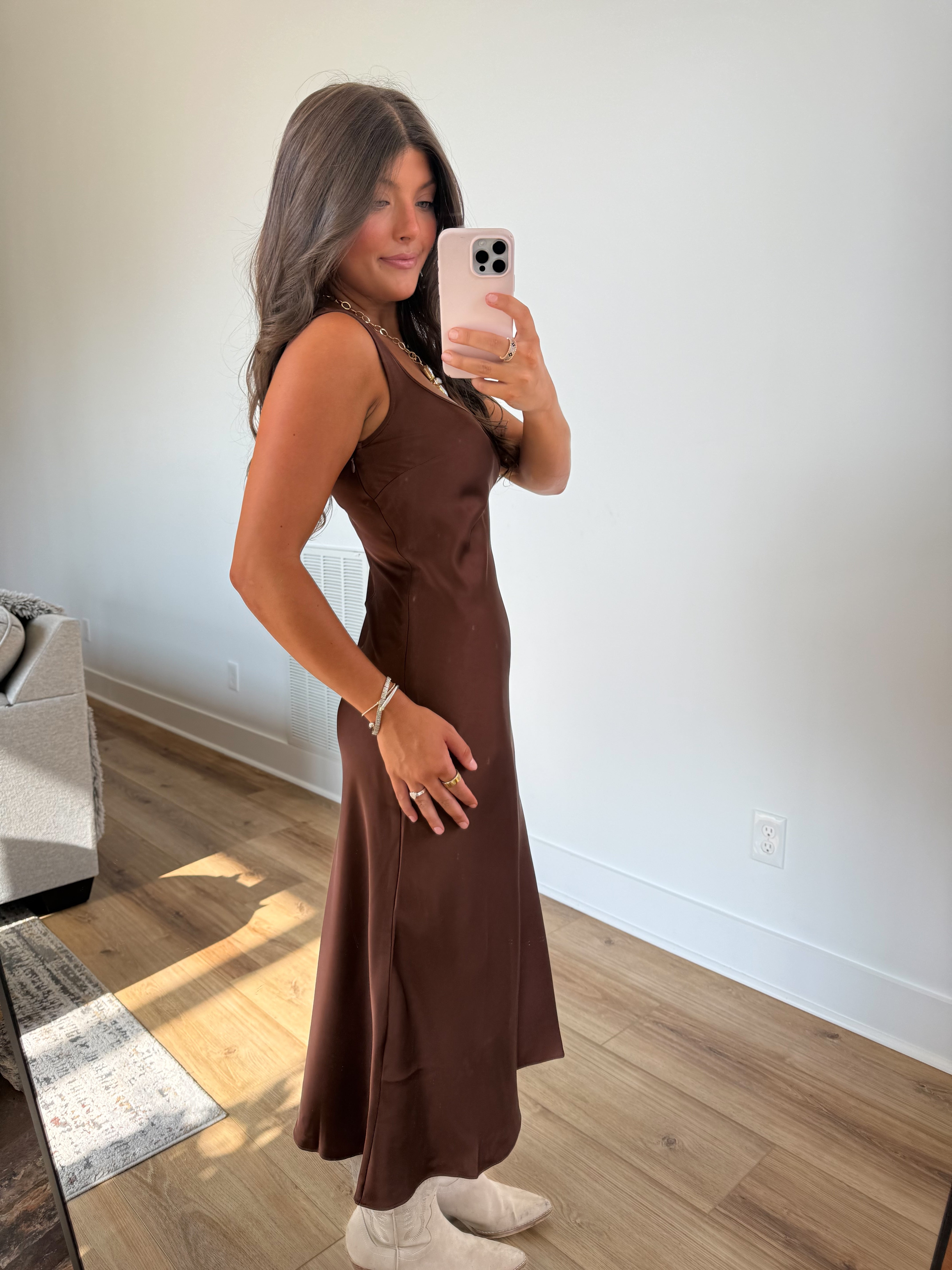 Espresso Slip Dress