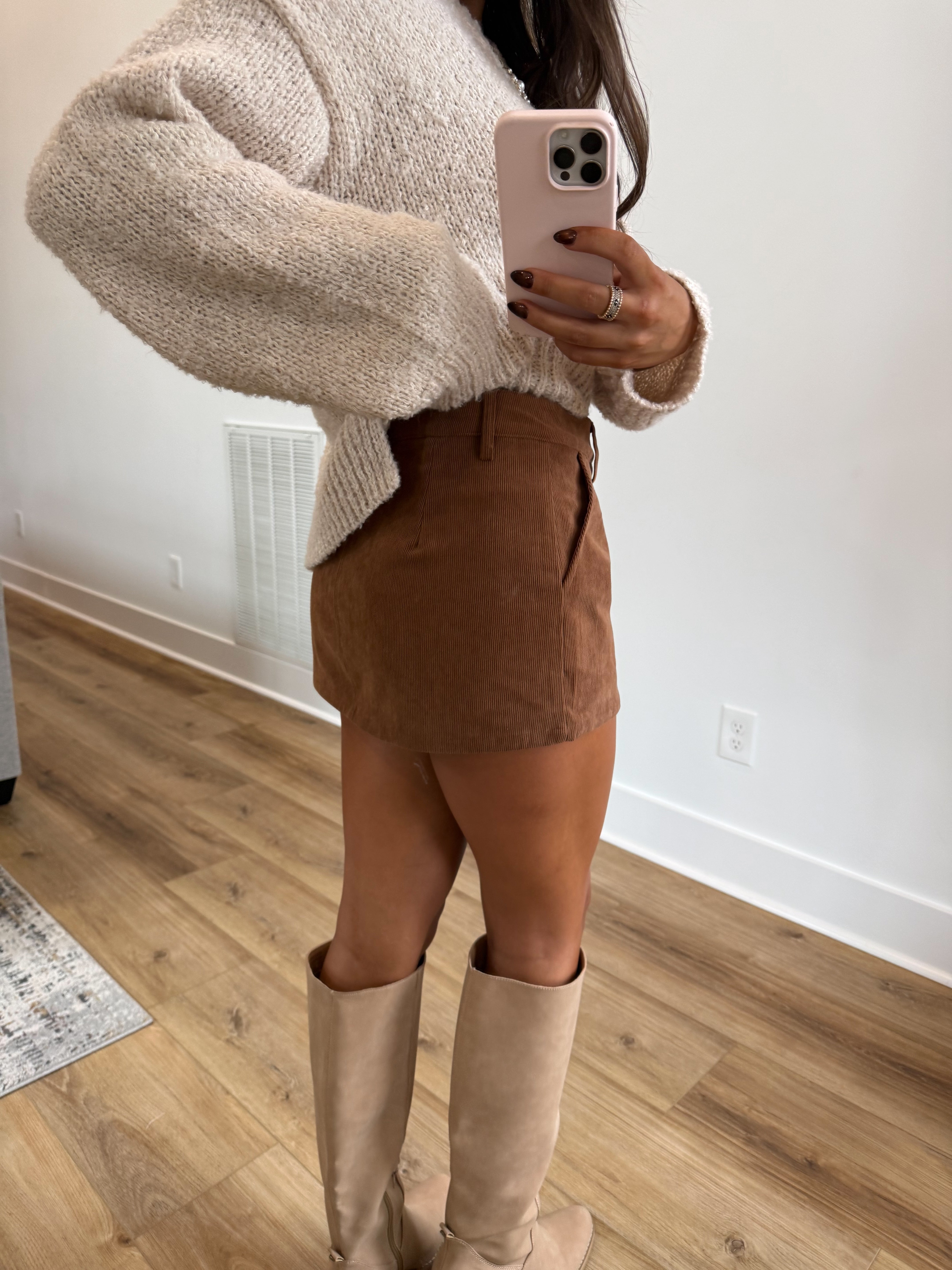 Corduroy Mini Skirt