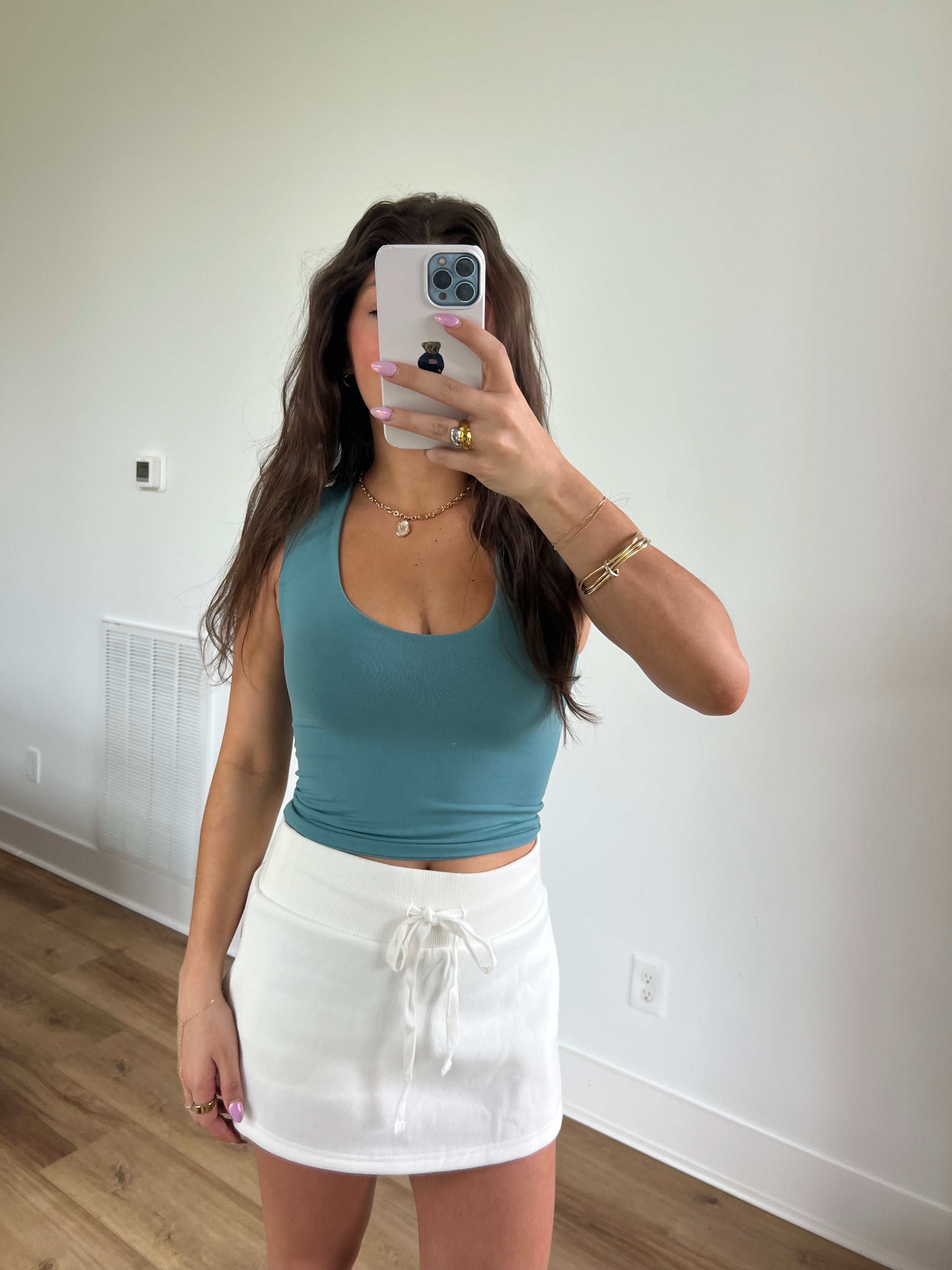 (Aquamarine) Double Lined Seamless Tank
