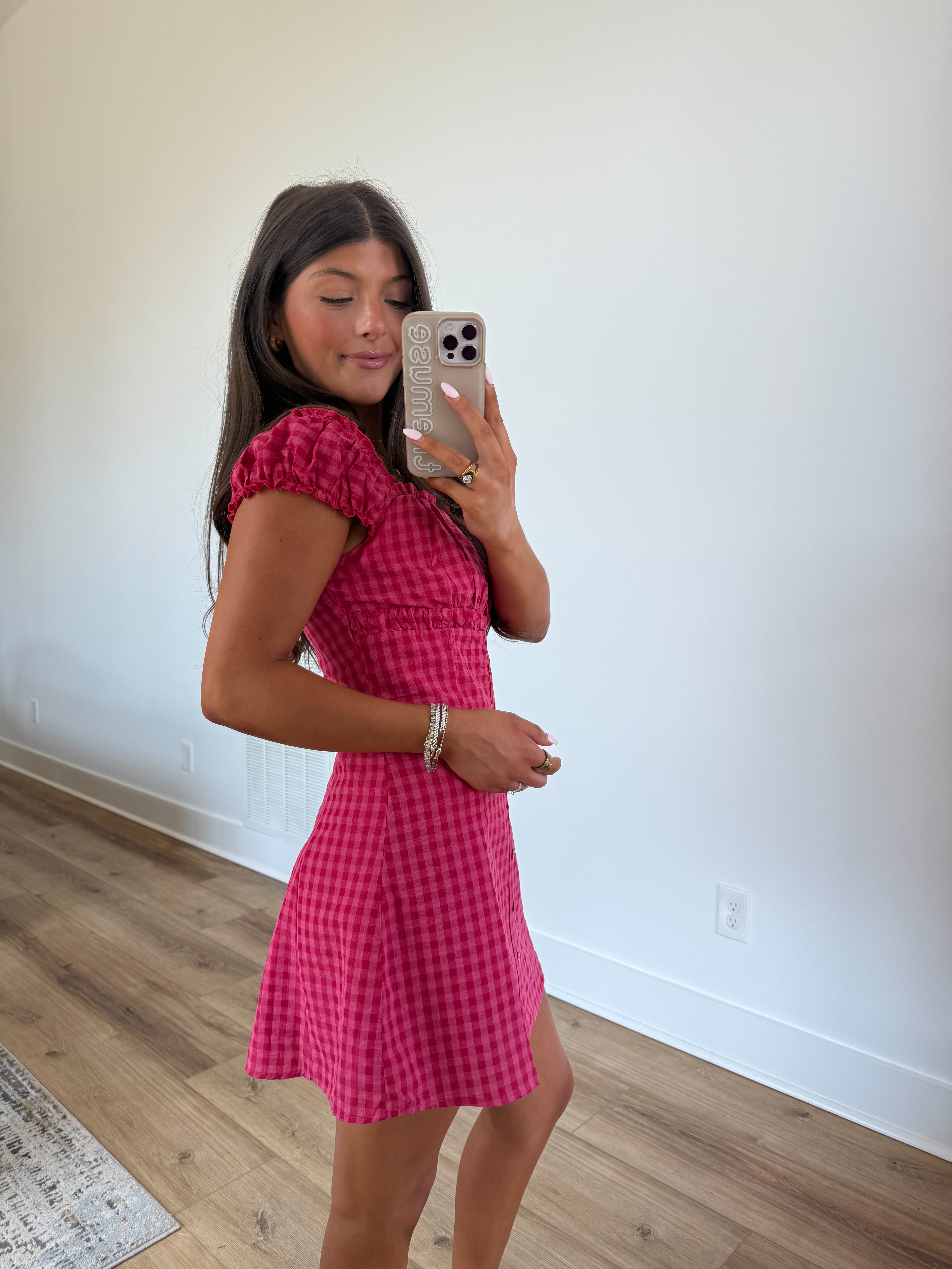 Lisi Gingham Mini Dress