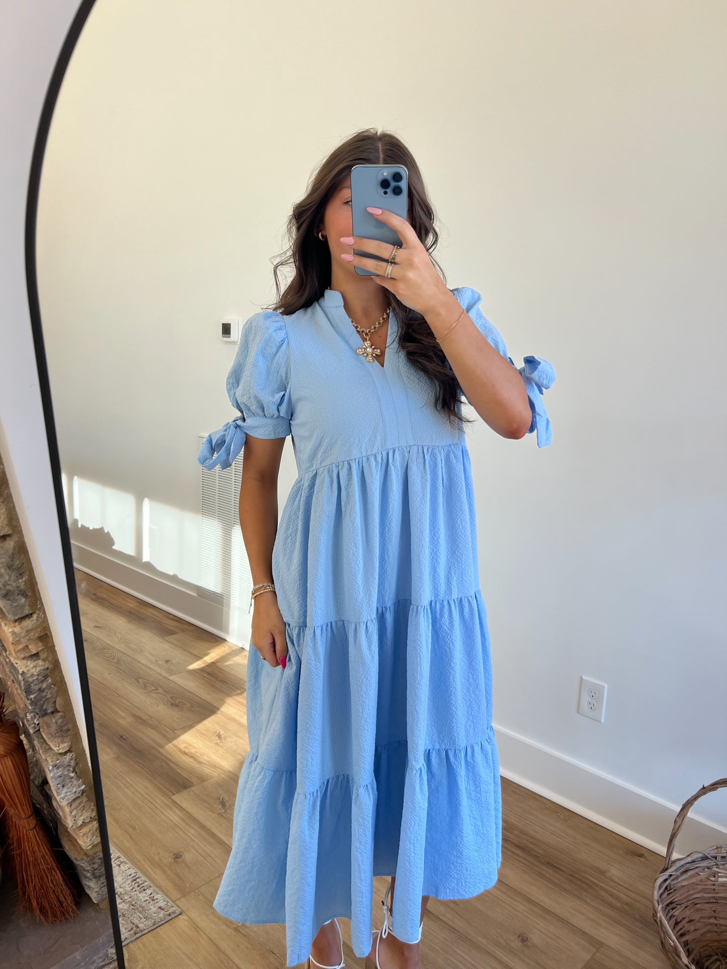 Sunday Best Midi Dress (Blue)