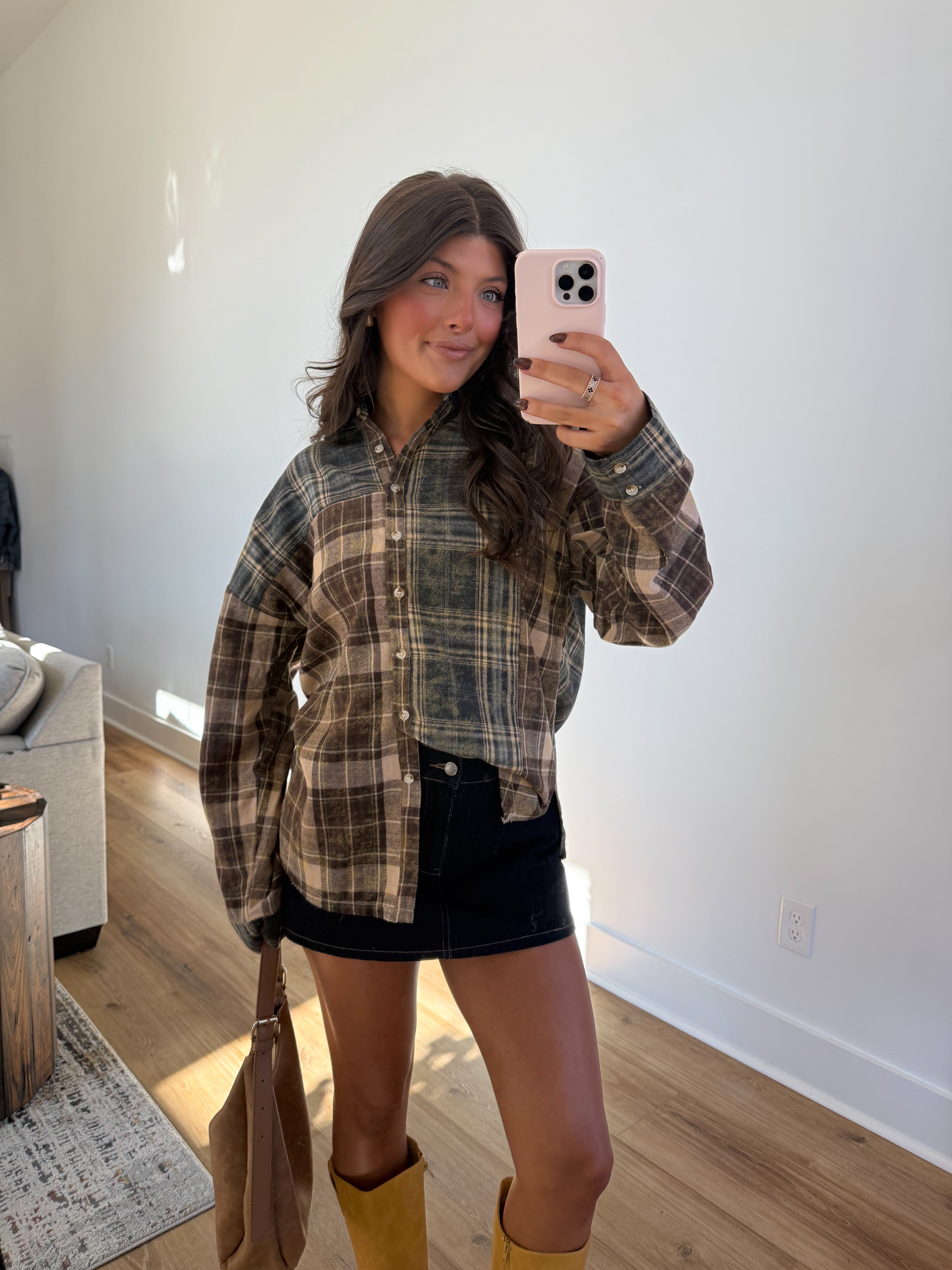 Colorblock Plaid Flannel