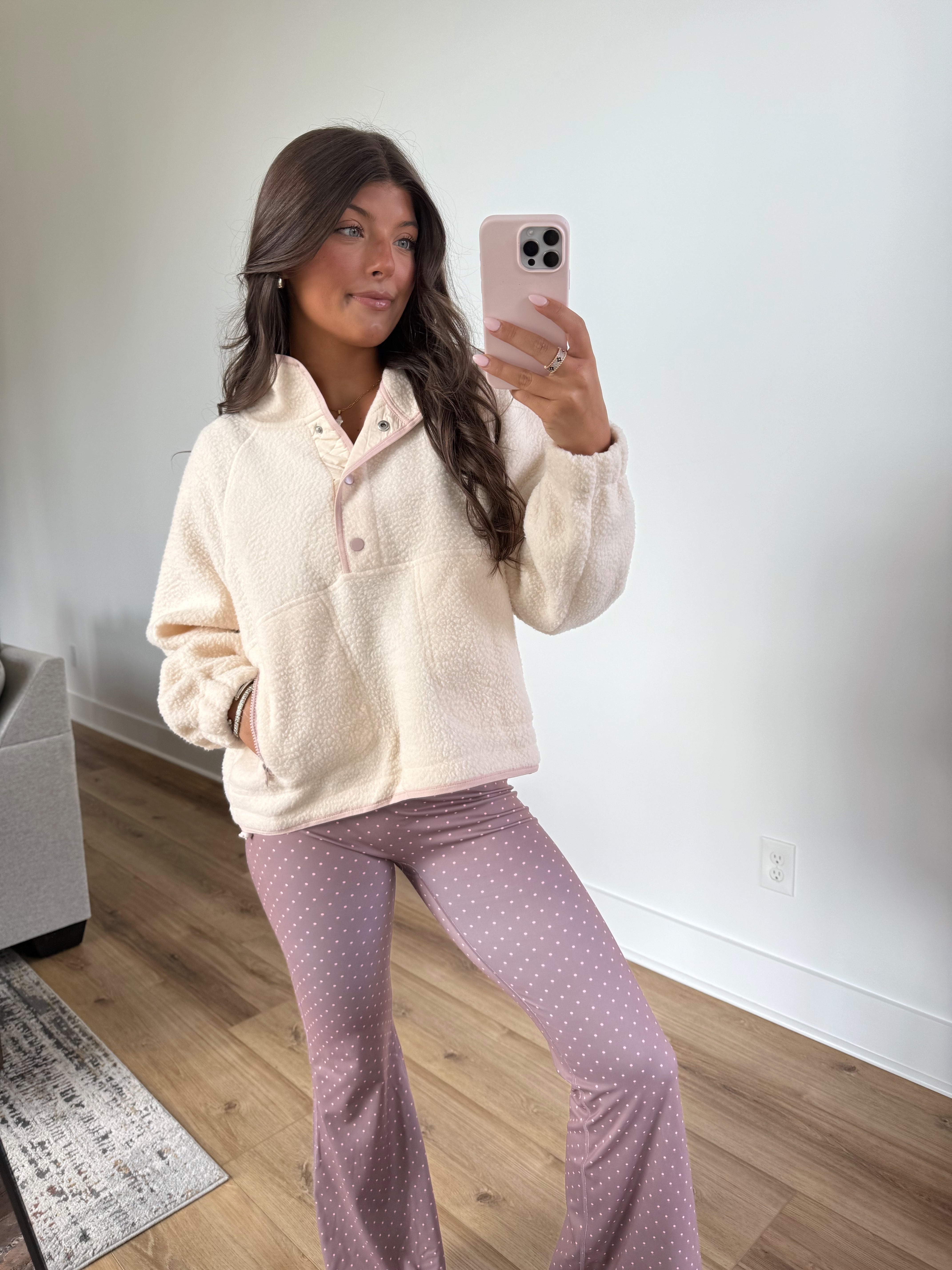 Cloud Nine Pullover (White/Pink)