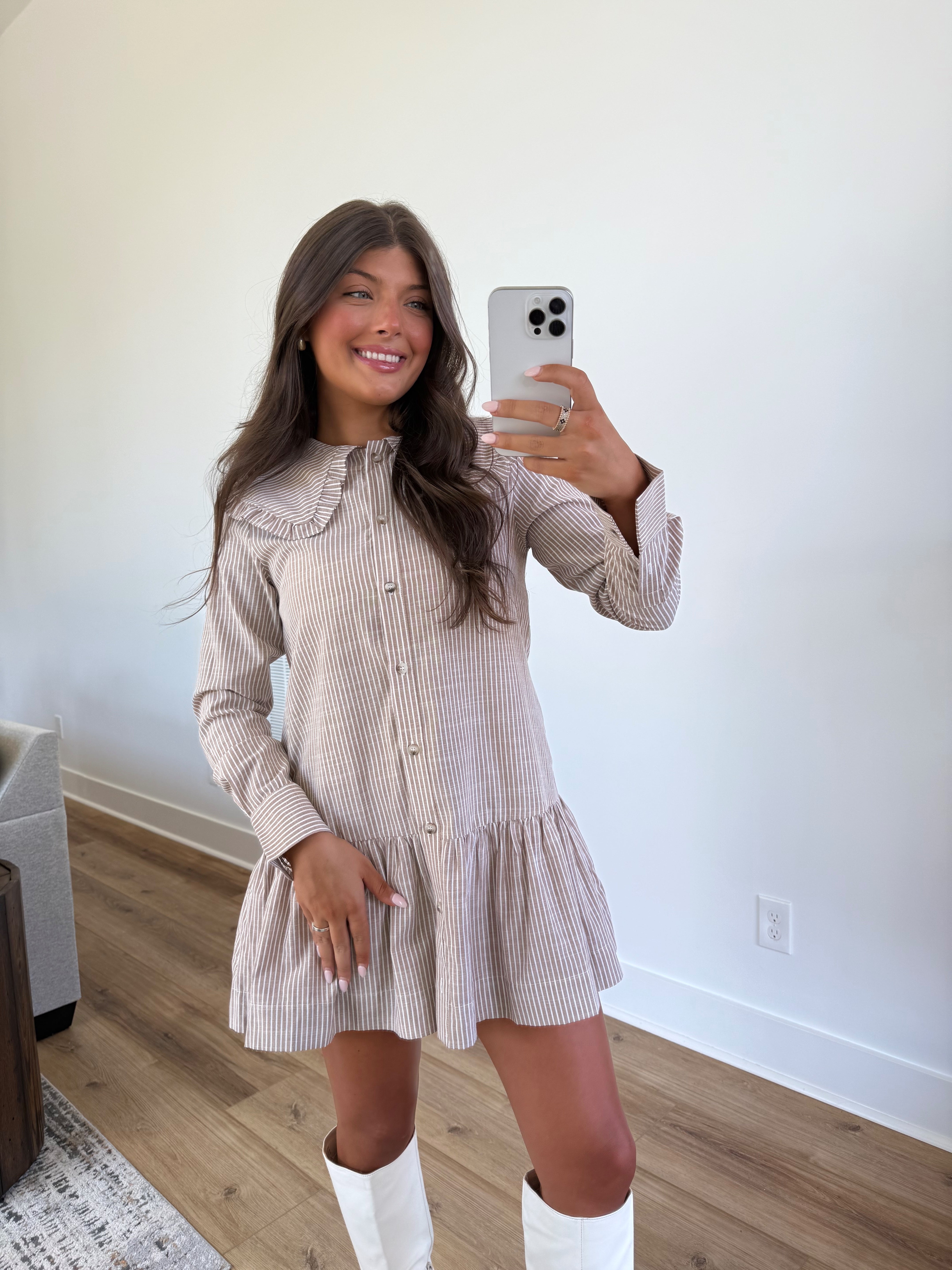 Thankful Days Collared Dress