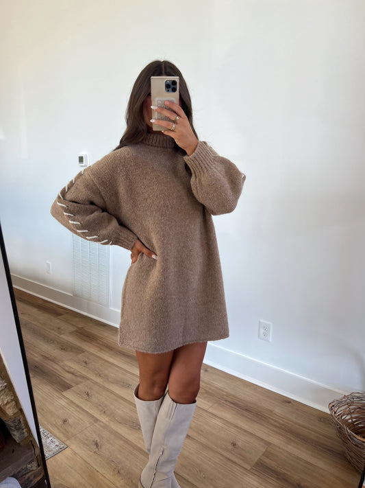 Gingerbread Sweater Dress