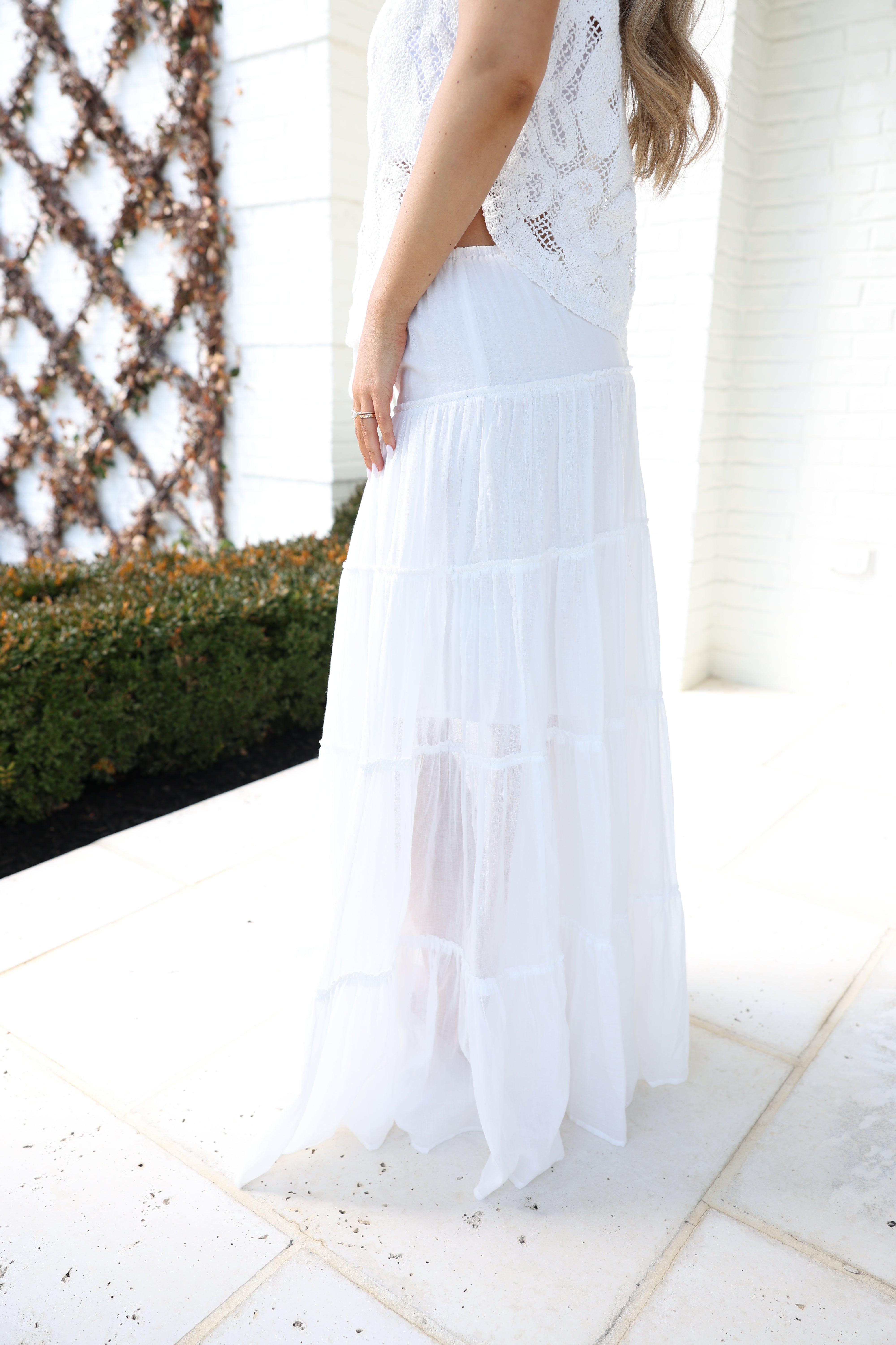 The Ivory Drift Skirt