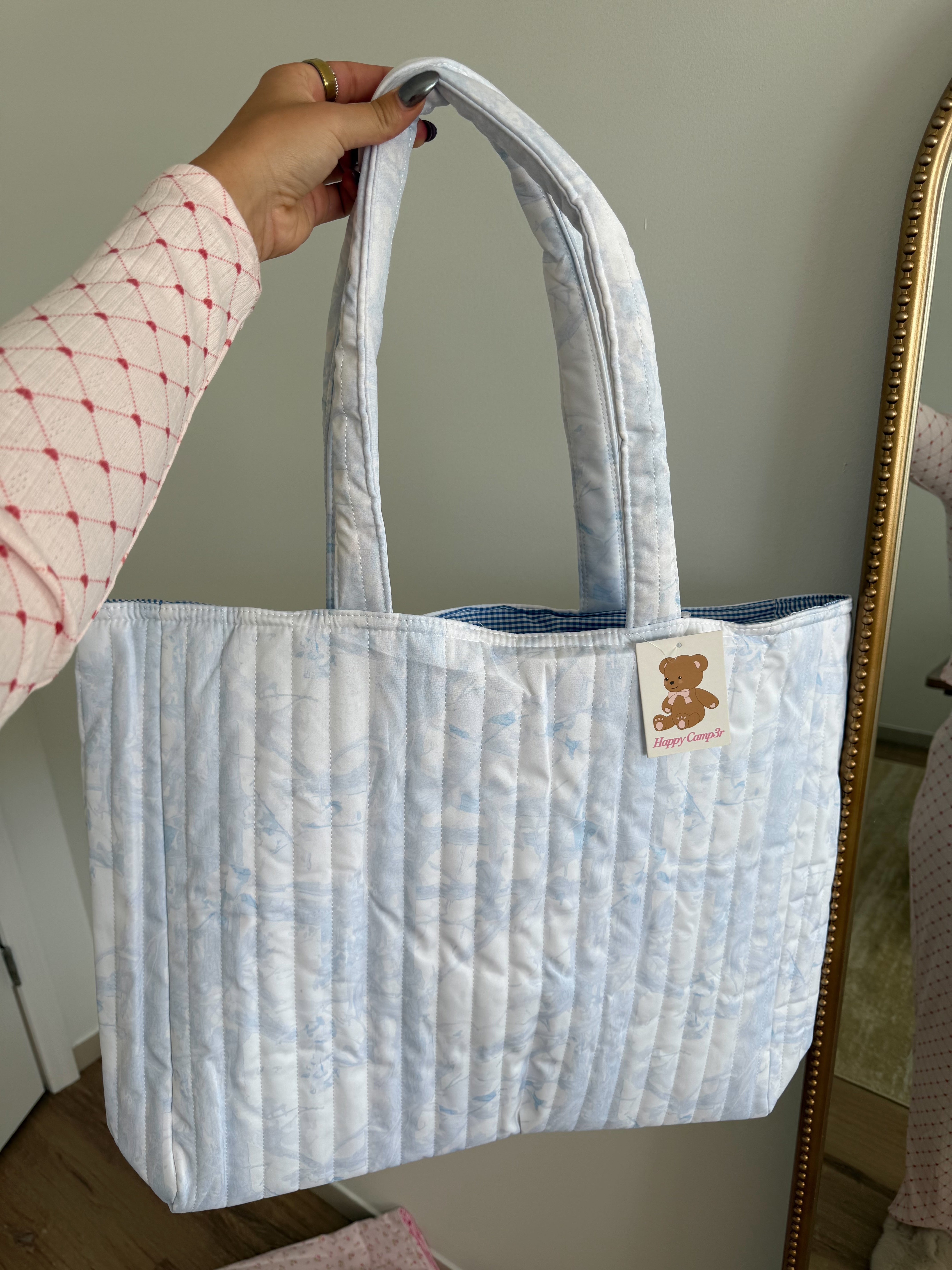 Blue Camo Large Tote