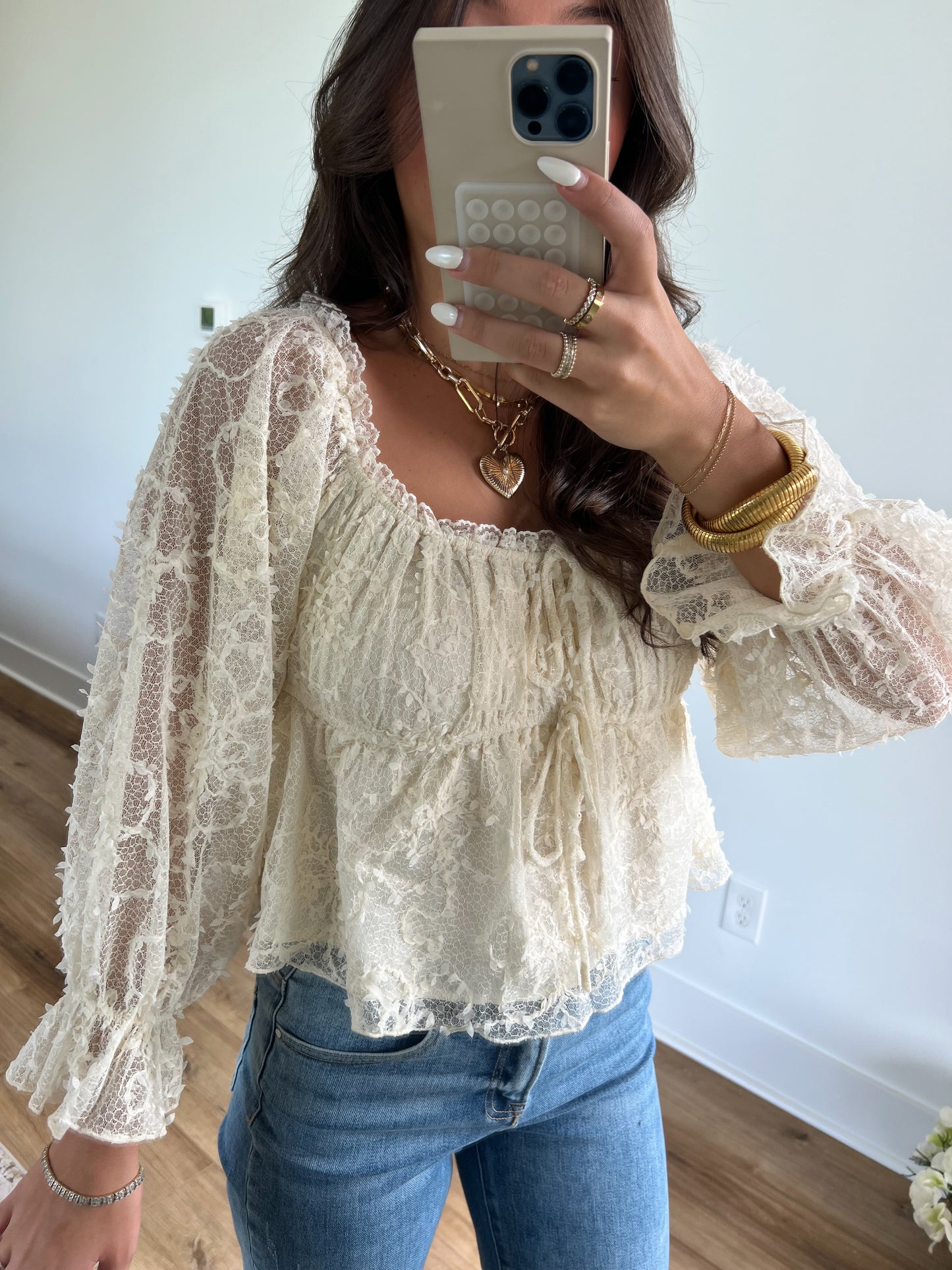 Fall Frill Lace Top