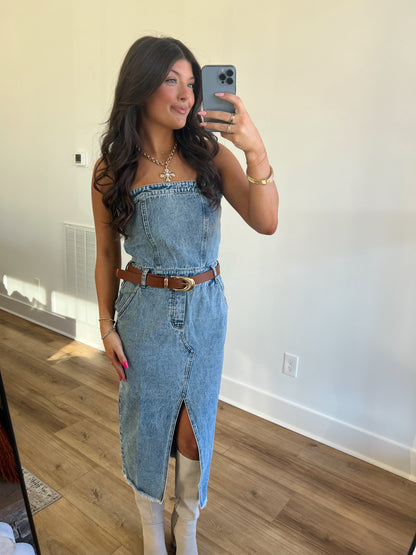 Denim Midi Dress