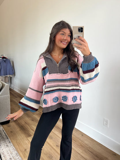 Dreamy Pullover (Pink Multi)