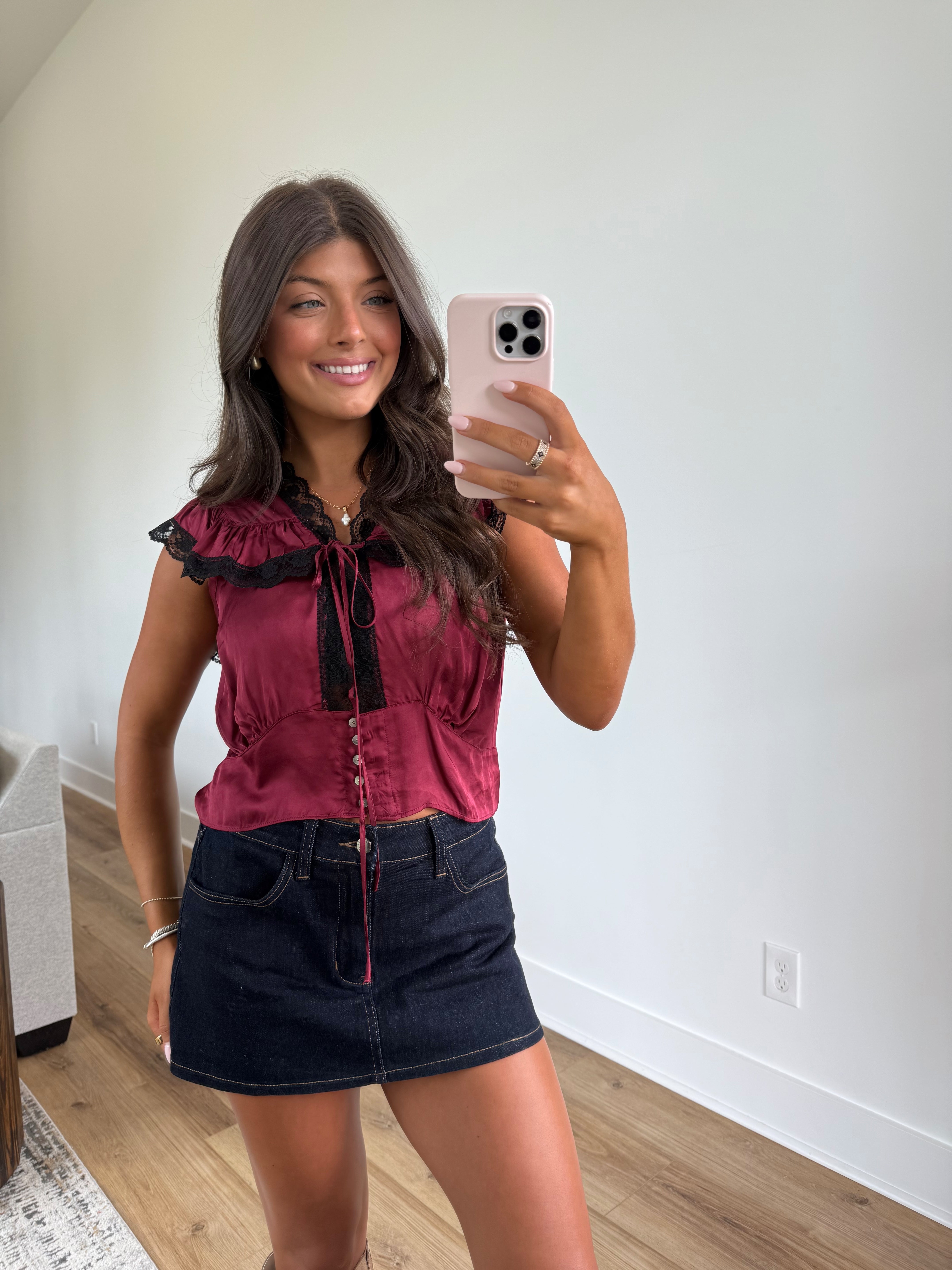 Cabernet Lace Top