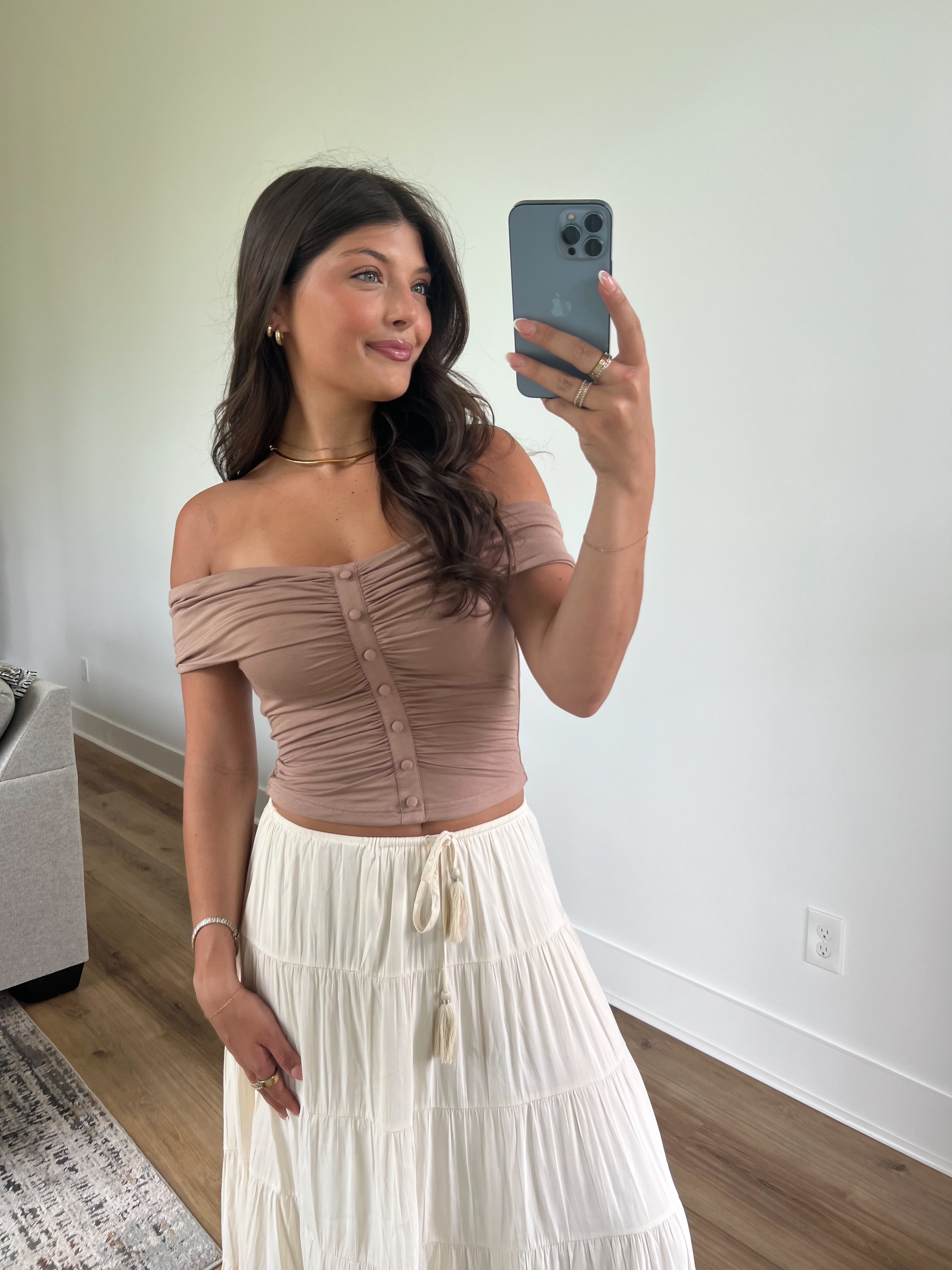 When In Rome Top (Brown)