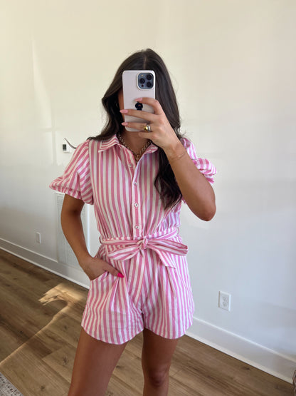Pink St. Tropez Romper