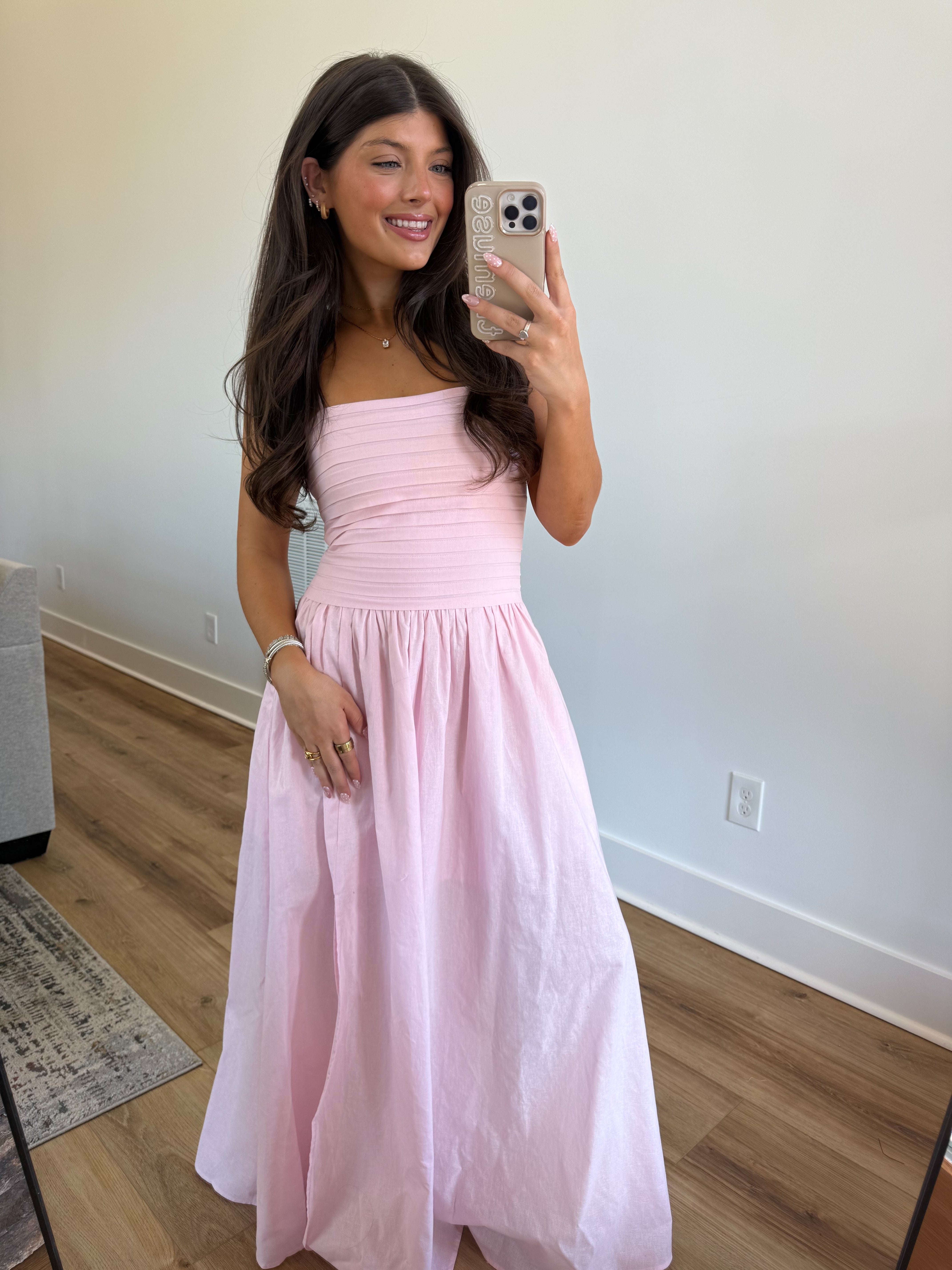The Strawberry Linen Dress (Restock)