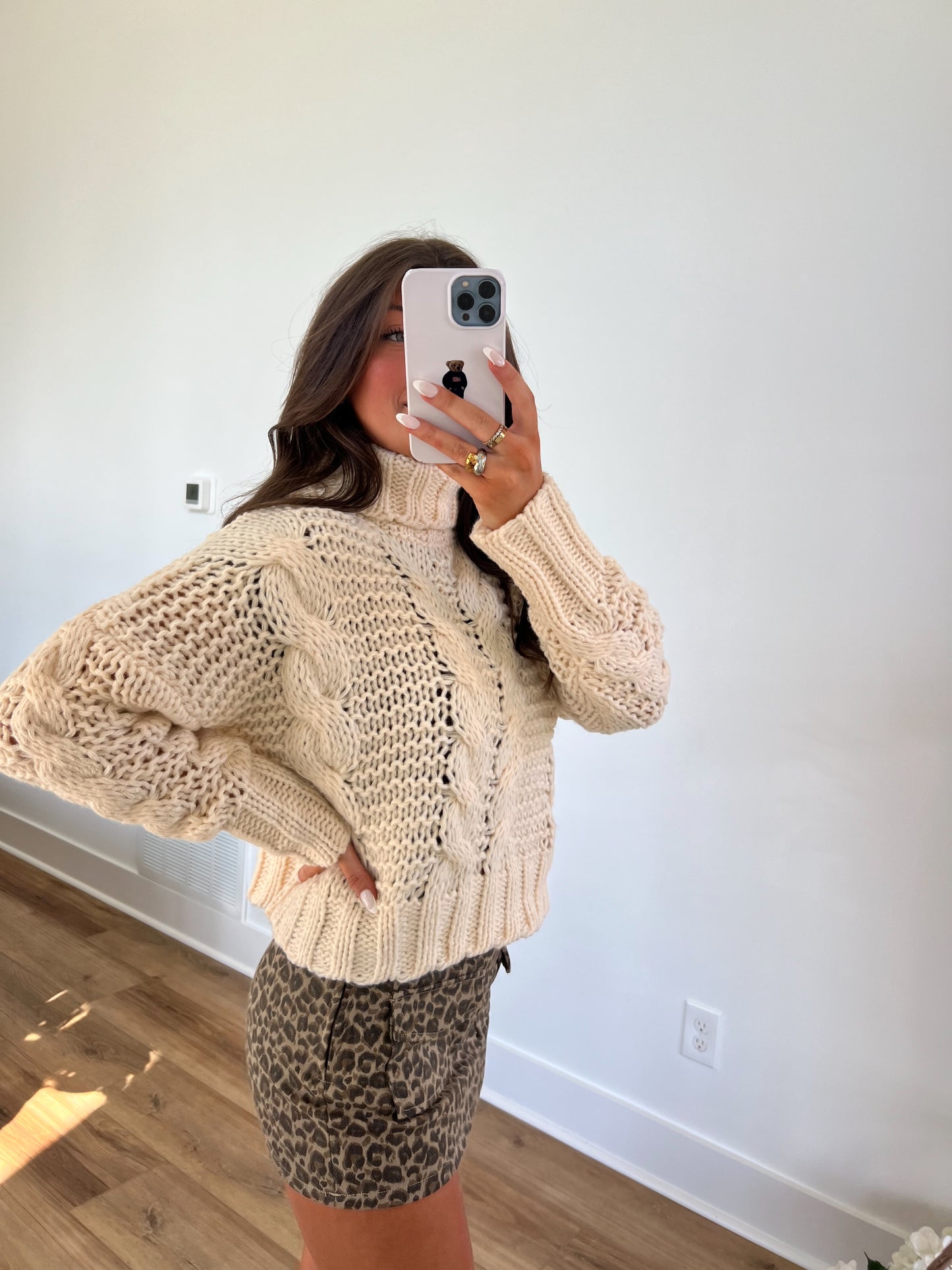 Chunky Knit Turtle Neck Swearer